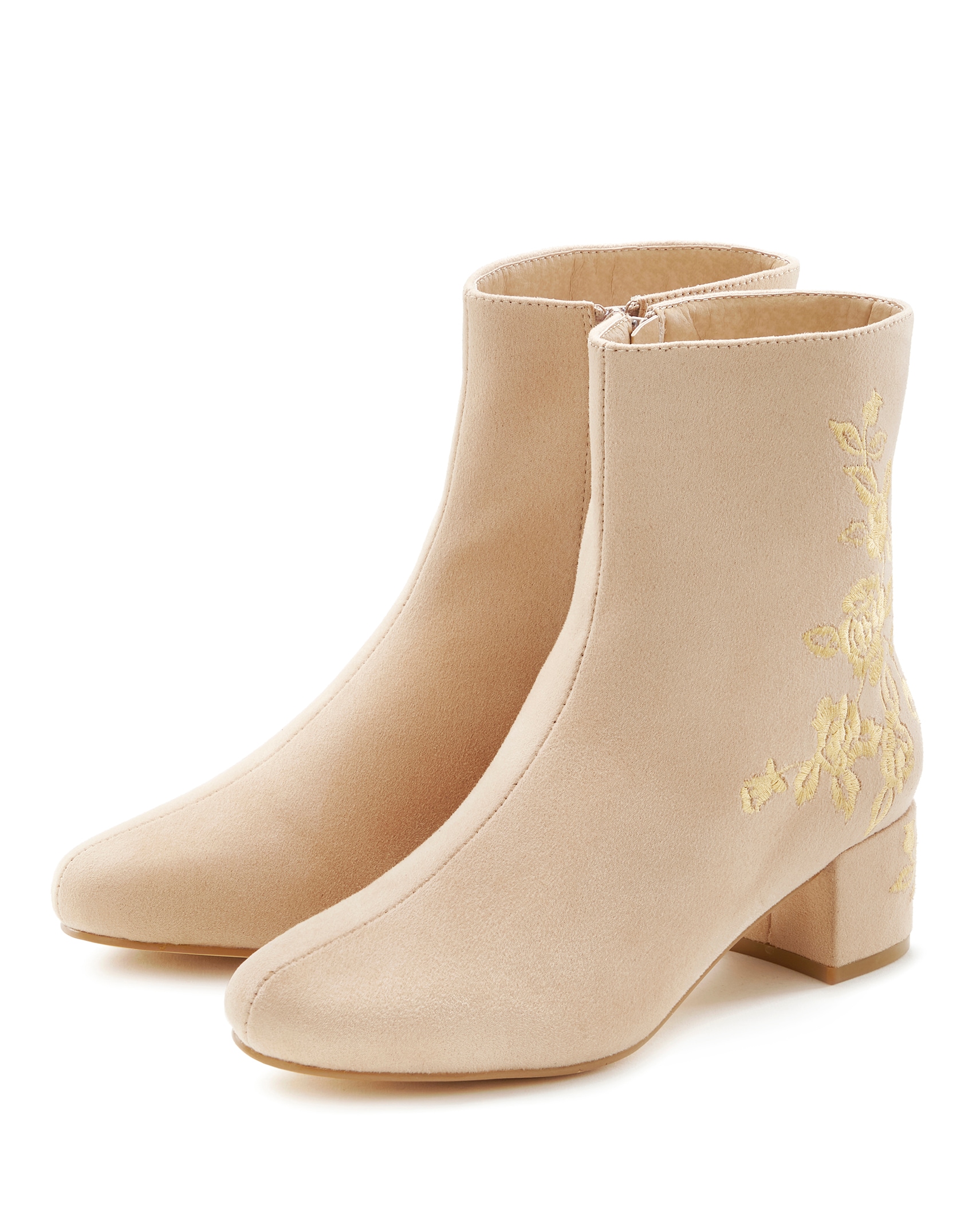 LASCANA Stiefelette, mit floralem Muster, Stiefel, Boots VEGAN