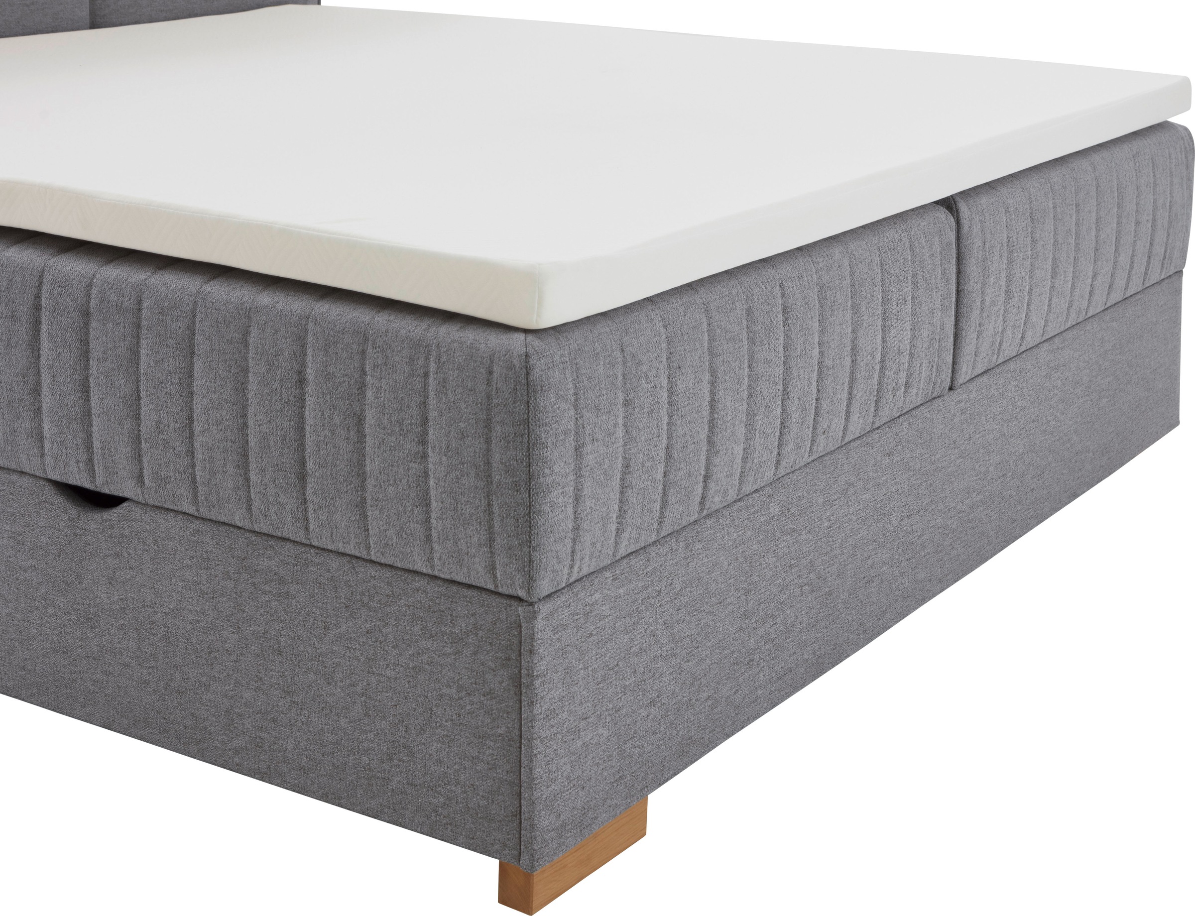 meise.möbel Boxspringbett »Tambo«, inkl. Bettkasten & Topper, erhältlich in 120x200cm oder 180x200cm