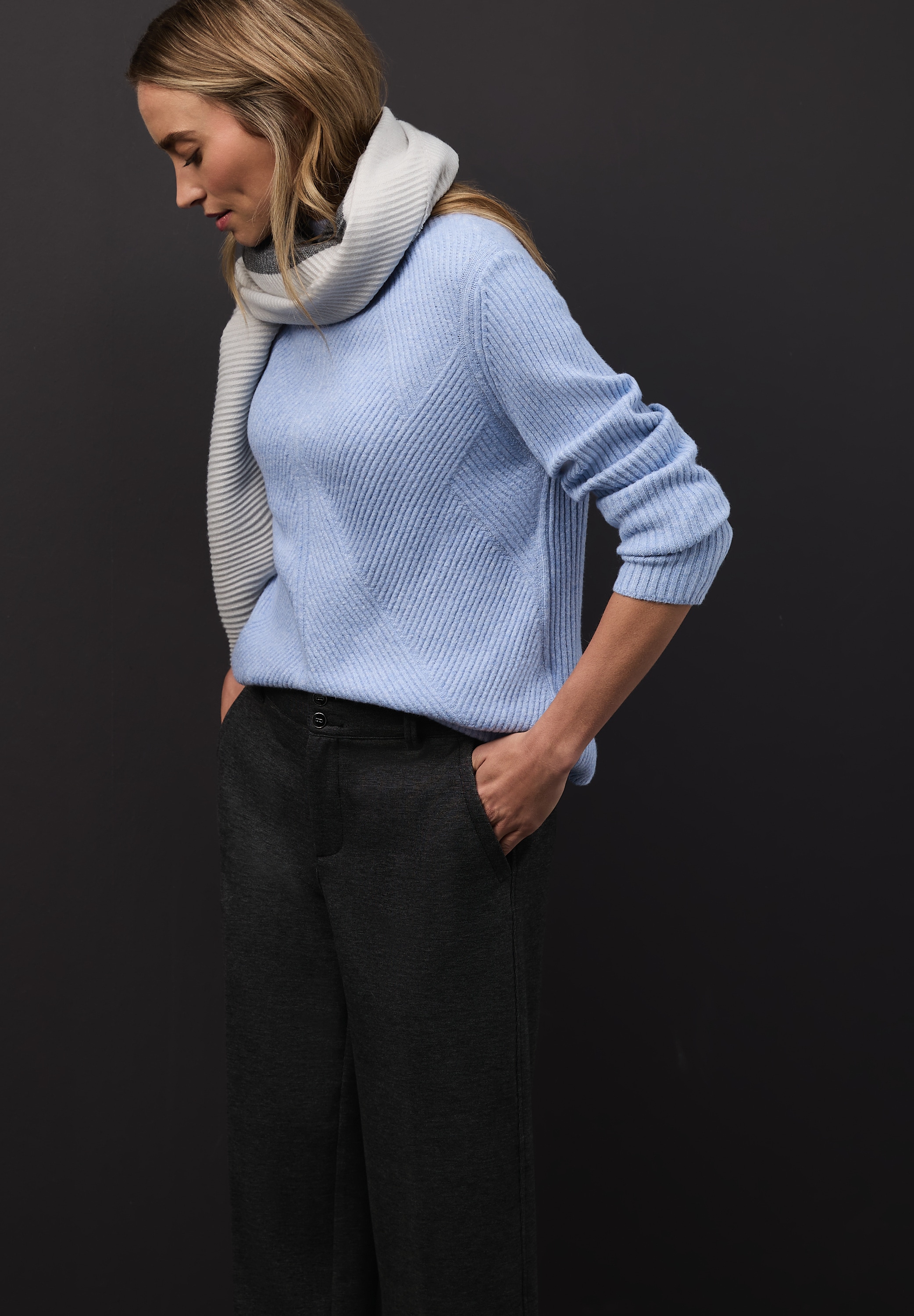 STREET ONE Stehkragenpullover