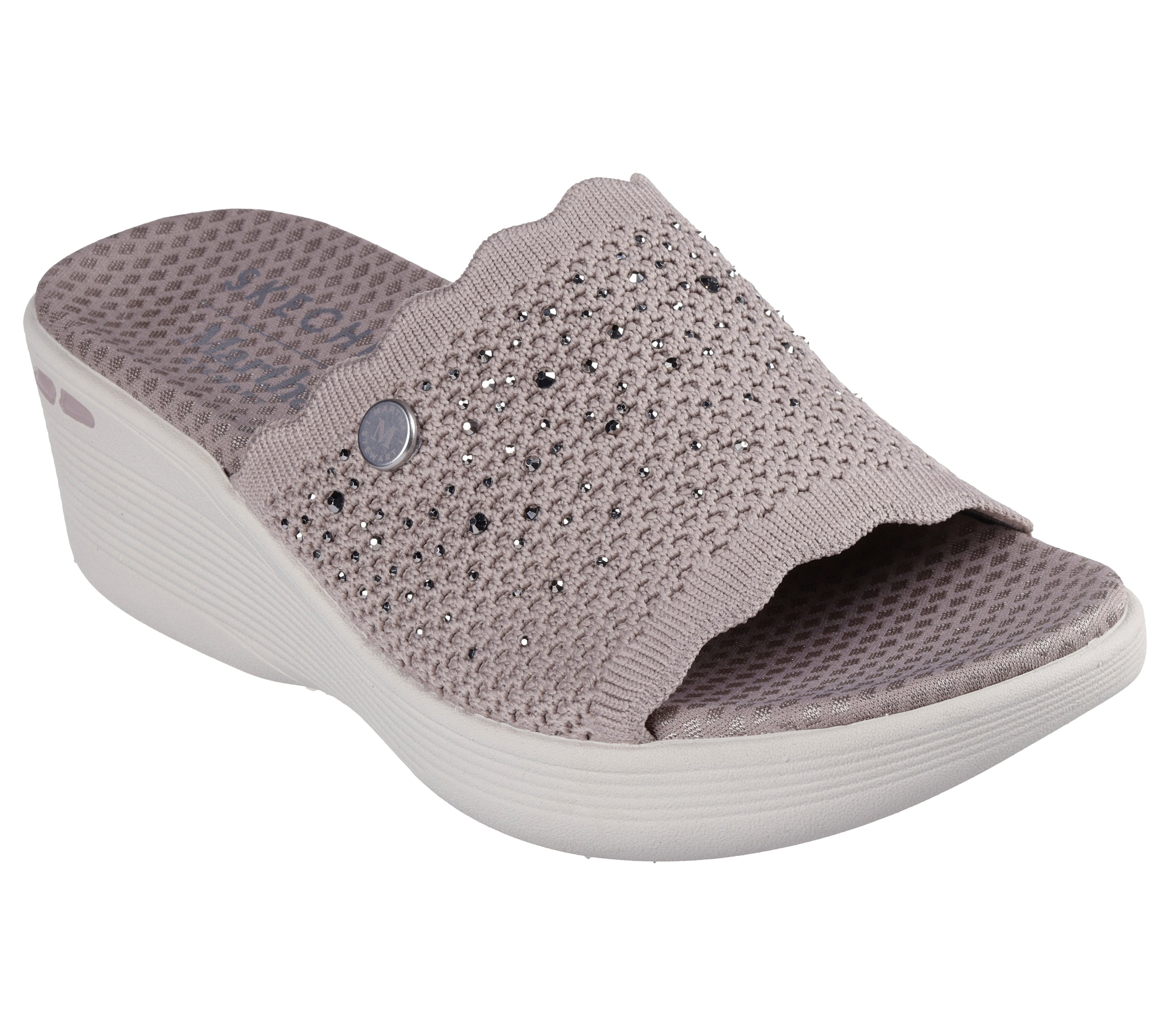 Skechers Pantolette »PIER-LITE-LIGHT ESSENCE«  Sommerschuh, Strandschuh mit Luxe Foam und Glitzerdetails