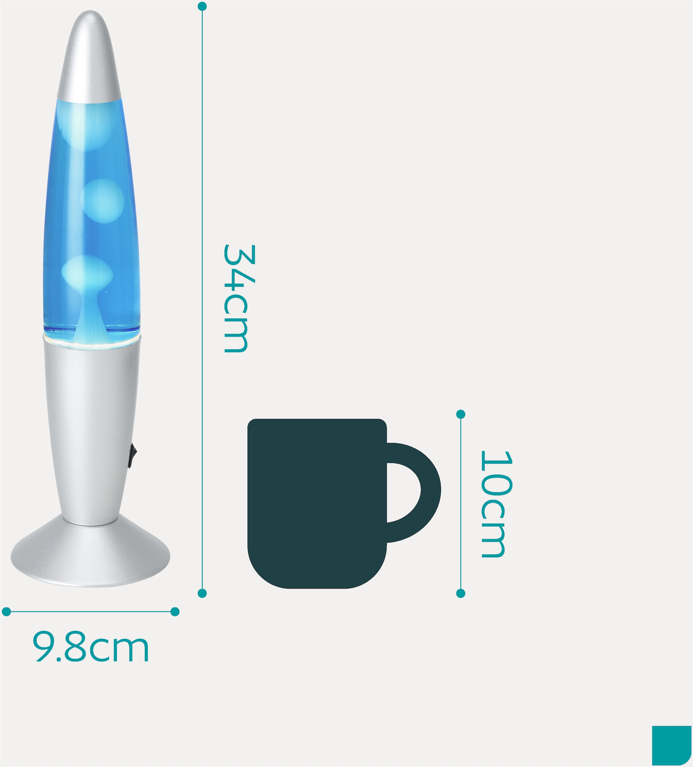 EGLO LED Tischleuchte »LAVA« LED-Modul 1 Stk. LED Lavalampe Lava, Deko Lampe Wassersäule, Retro Lavaleuchte
