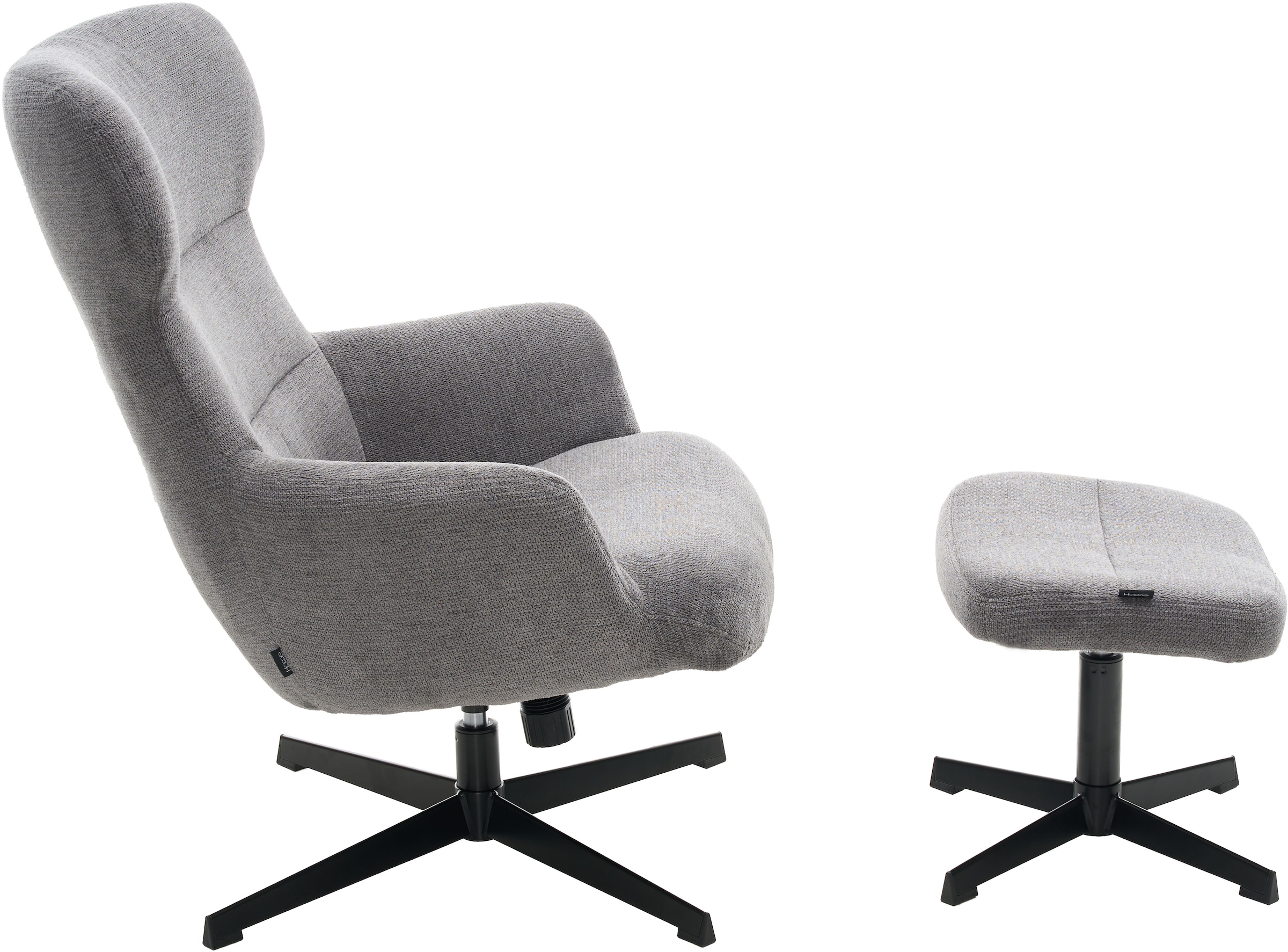 Home affaire Sessel »Clara Relaxsessel, TV-Sessel mit Hocker«, 360° Grad drehbar