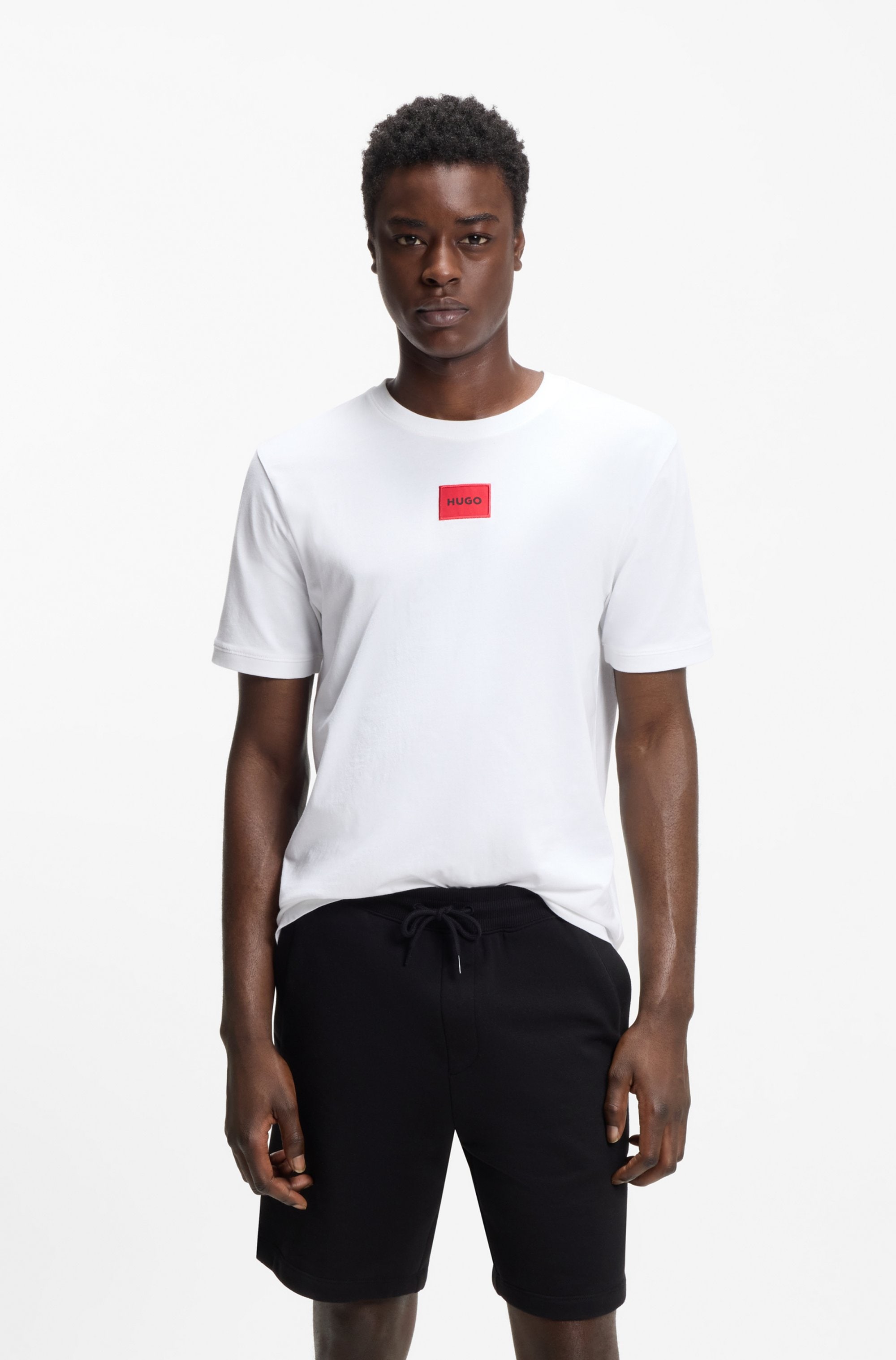HUGO T-Shirt »Diragolino« Rundhalsausschnitt, Regular Fit, Logo-Label