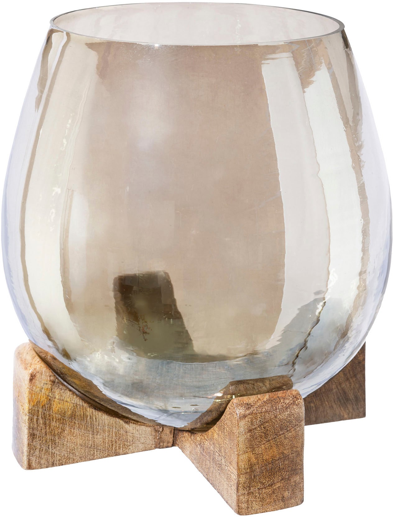 Holz, (Set, Creativ 17 home 3 Jahren Windlicht 2 Glas Höhe »Teelichthalter«, mit XXL Garantie und St.), | online aus cm kaufen ca.