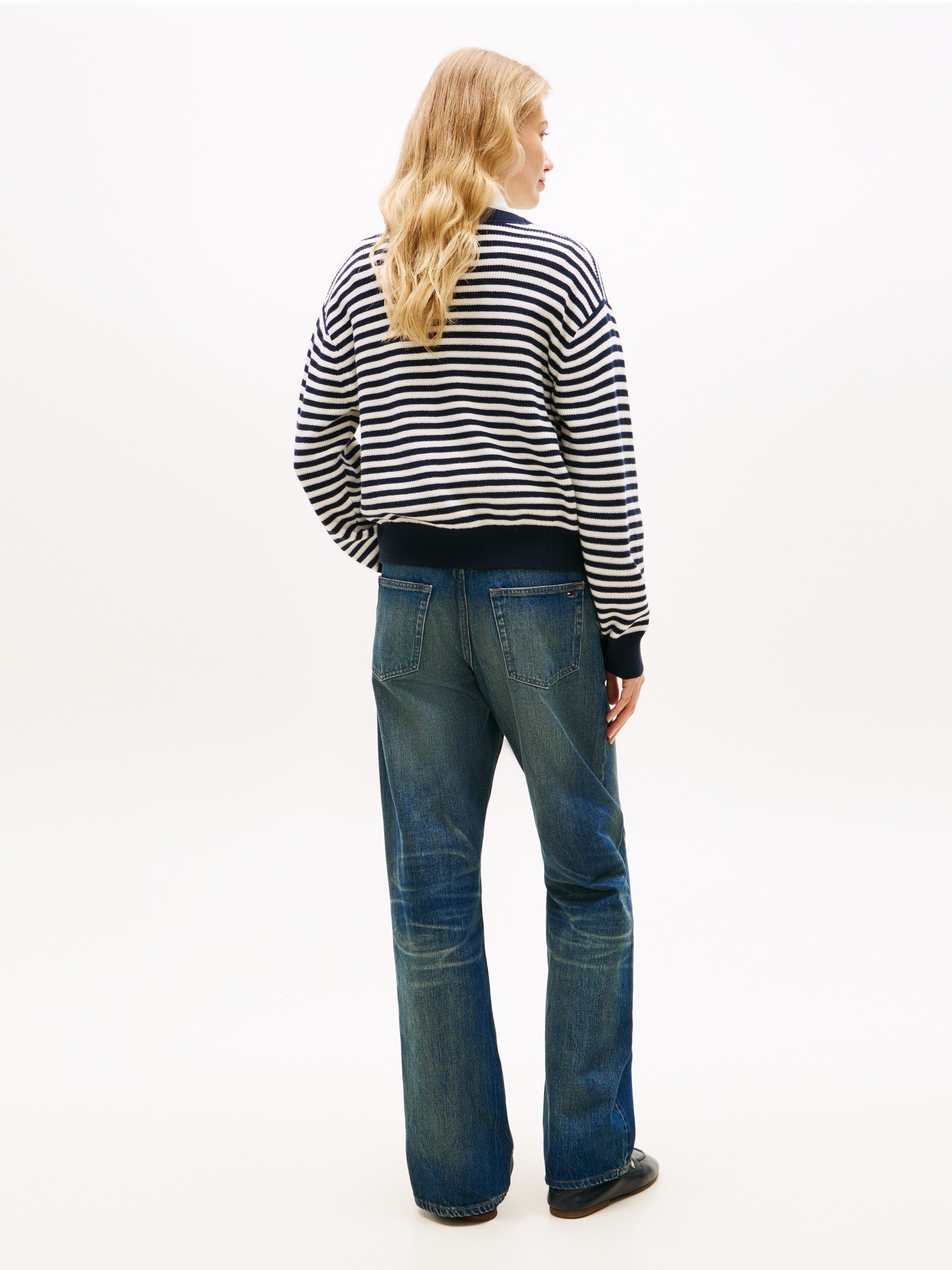 Tommy Hilfiger Strickpullover »CO CARDI LS CARDI« mit Knopfleiste