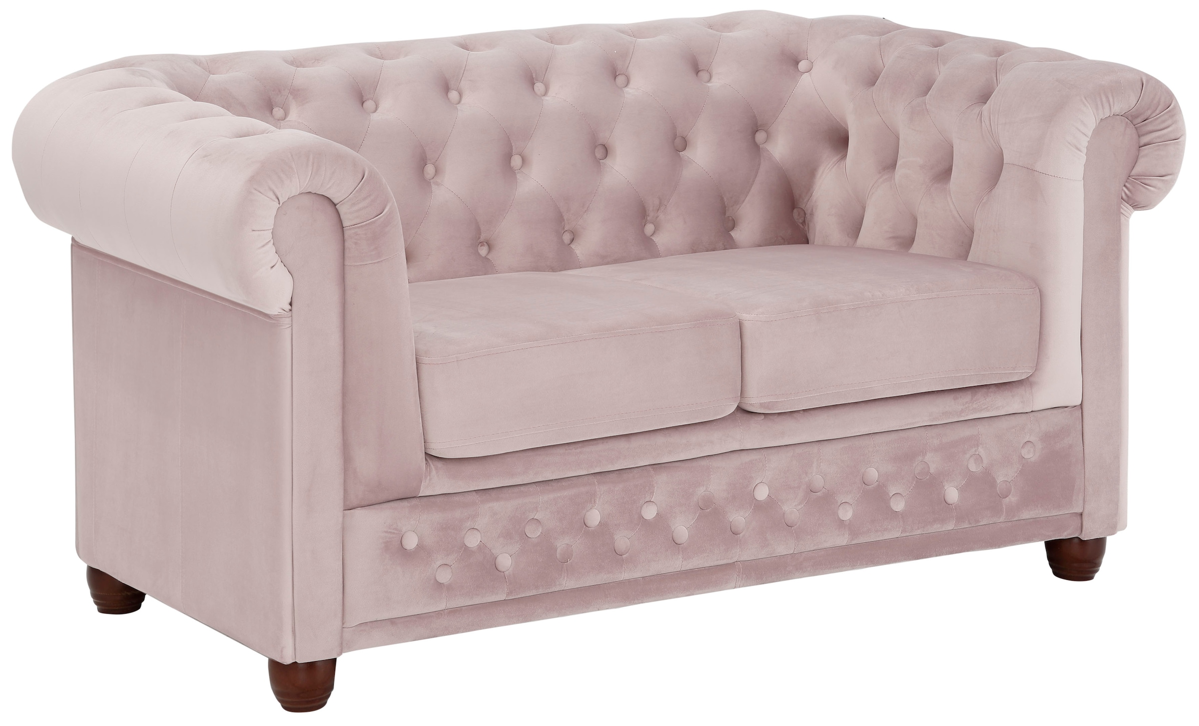 Home affaire Chesterfield-Sofa »New Castle« mit hochwertiger Knopfheftung in Chesterfield-Design, B/T/H: 148/86/72