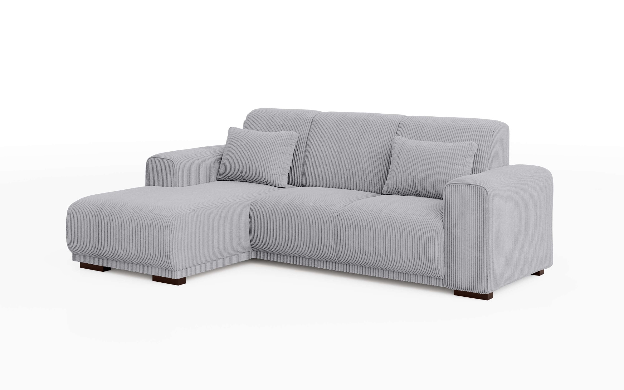 Home affaire Ecksofa »BORNHOLM L-Form mit Recamiere, Maße B/T/H: 234/162/85 cm«, Recamiere links oder rechts bestellbar, Wellenfederung, inkl. 2 Kissen