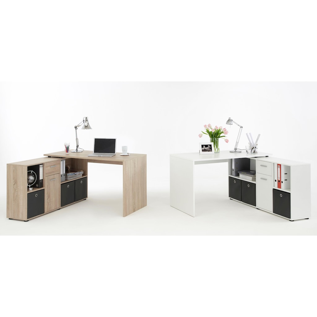 FMD Eckschreibtisch »Lex, Schreibtisch / Sideboard,«