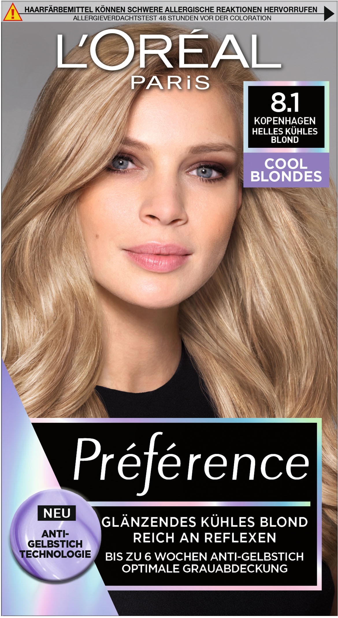 L'ORÉAL PARIS Haarfarbe »Preference Cool Blondes« langer Farbglanz