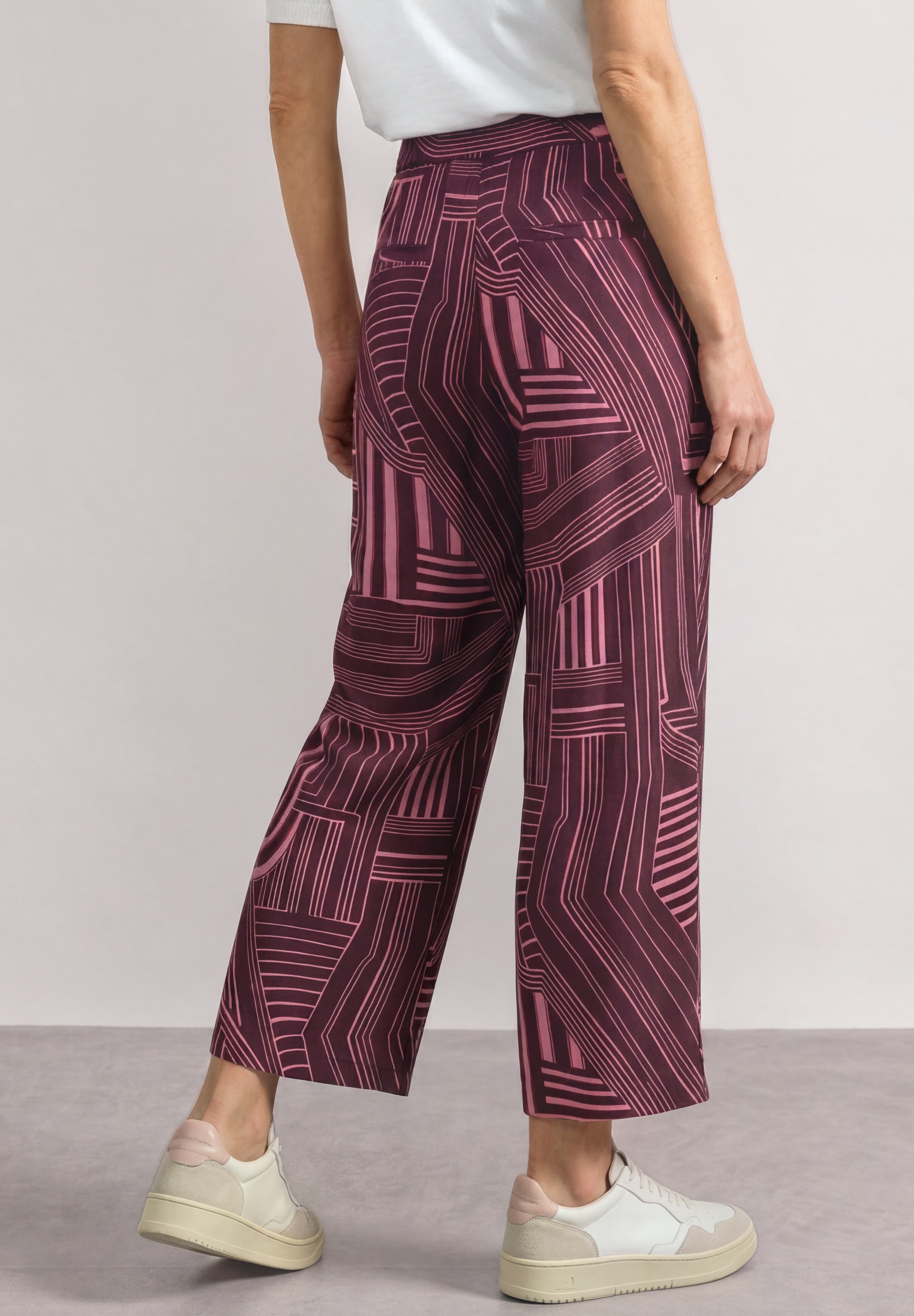 STREET ONE Culotte »Style Emee«  7/8 High Waist Culotte - Sommerhose -  mit Muster