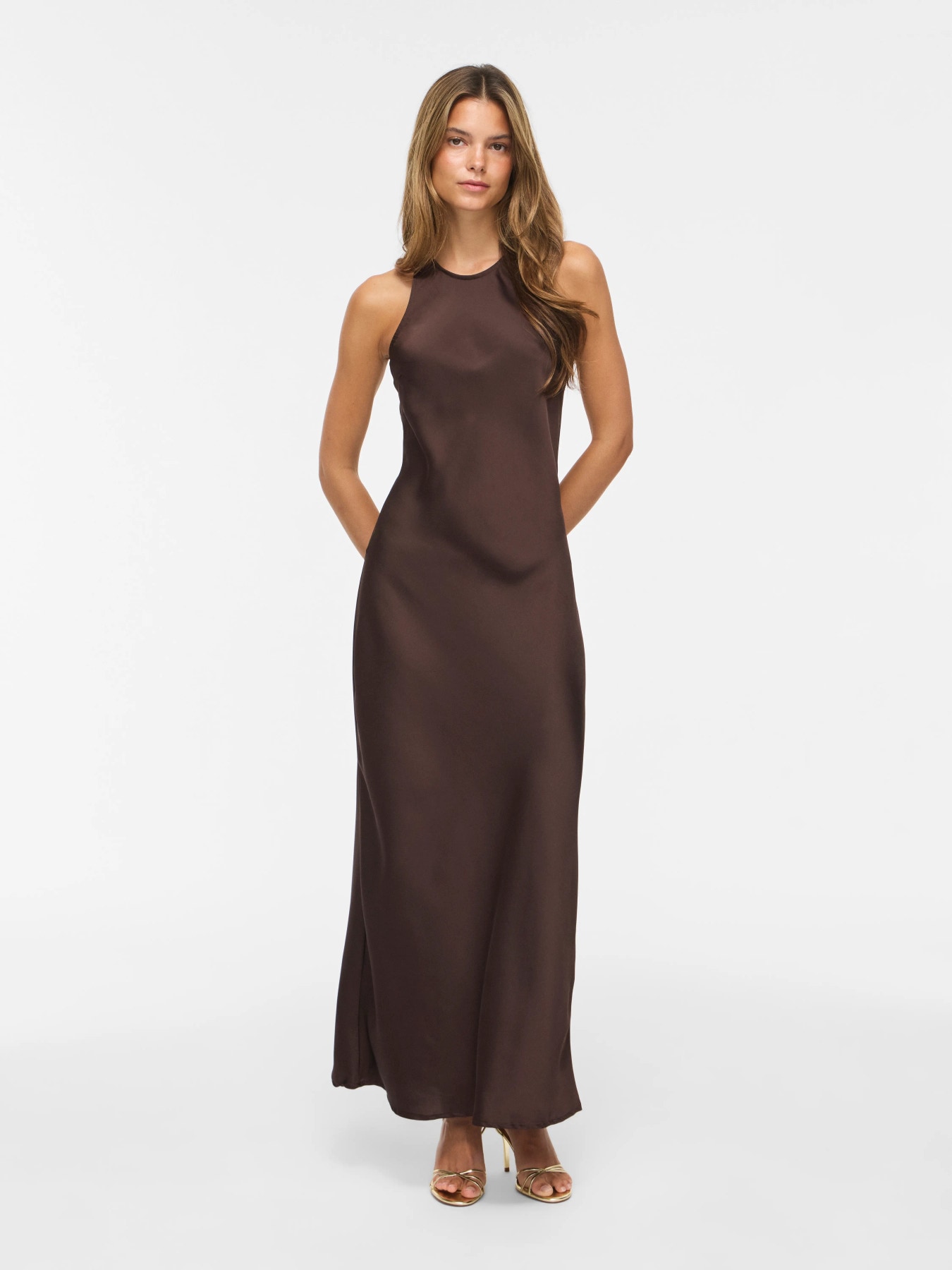Vila Maxikleid »VIRAVENNA S/L ANKLE DRESS - NOOS/OC« Kunstfaser, regular fit