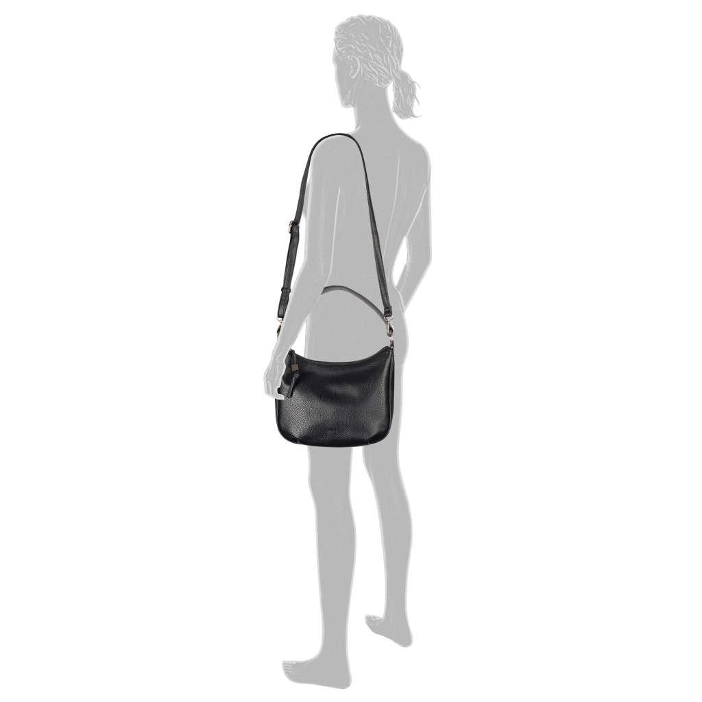 Gabor Schultertasche »Rosina« lässiger Look mit softem Material und markantem Metalldetail am Zipper