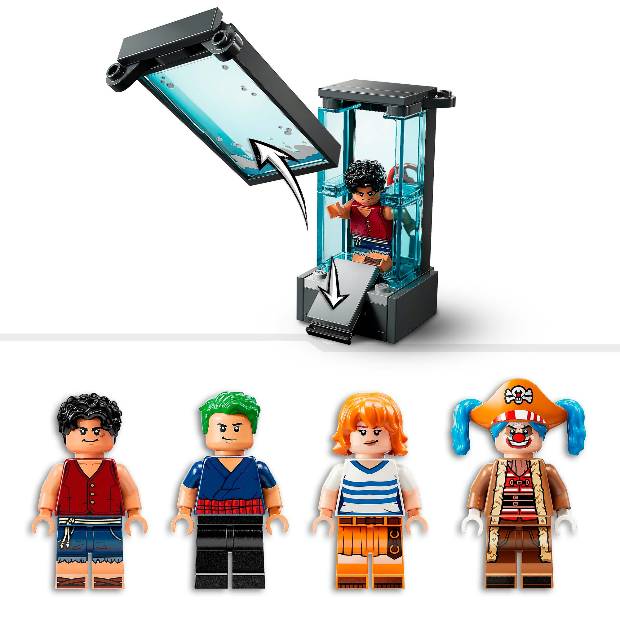 LEGO® Konstruktionsspielsteine »Zirkuszelt von Buggy dem Clown (75637), LEGO One Piece«, (573 St.), Made in Europe