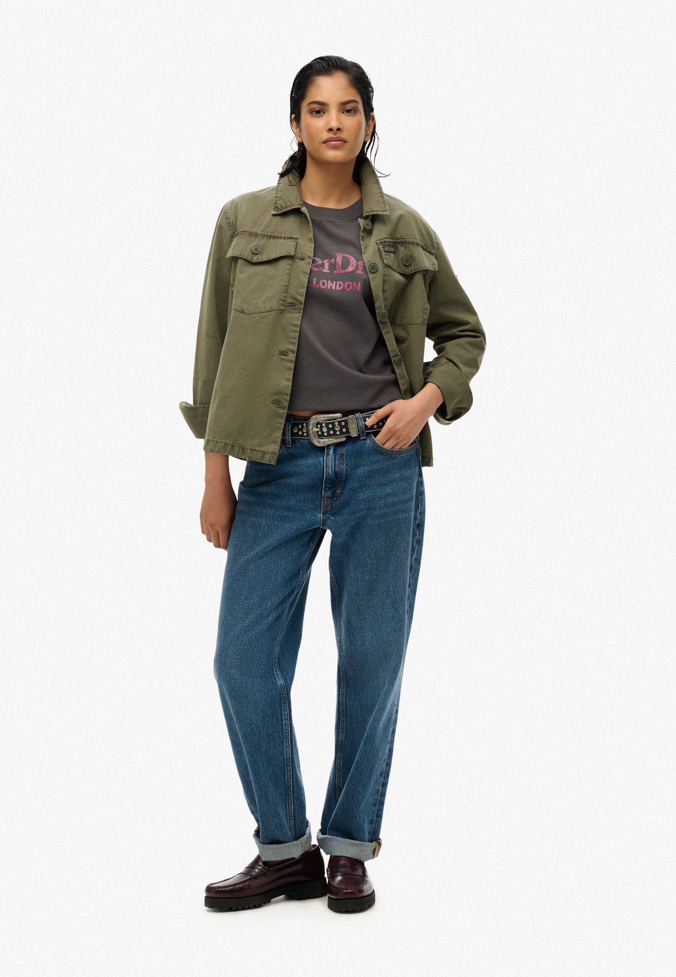 Superdry Kurzarmshirt »VENUE METALLIC RELAXED TEE«