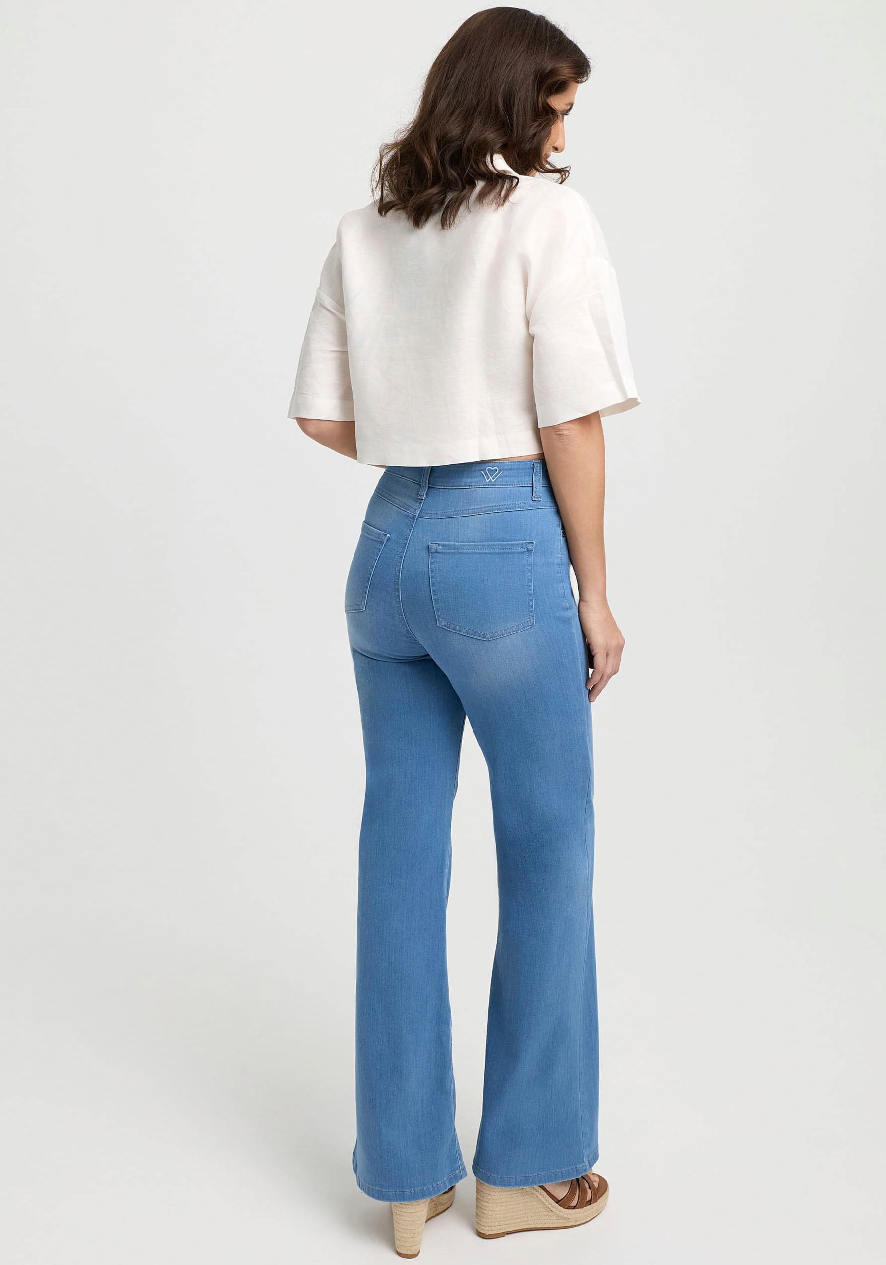 wonderjeans Schlagjeans, Flared, mit Stretch