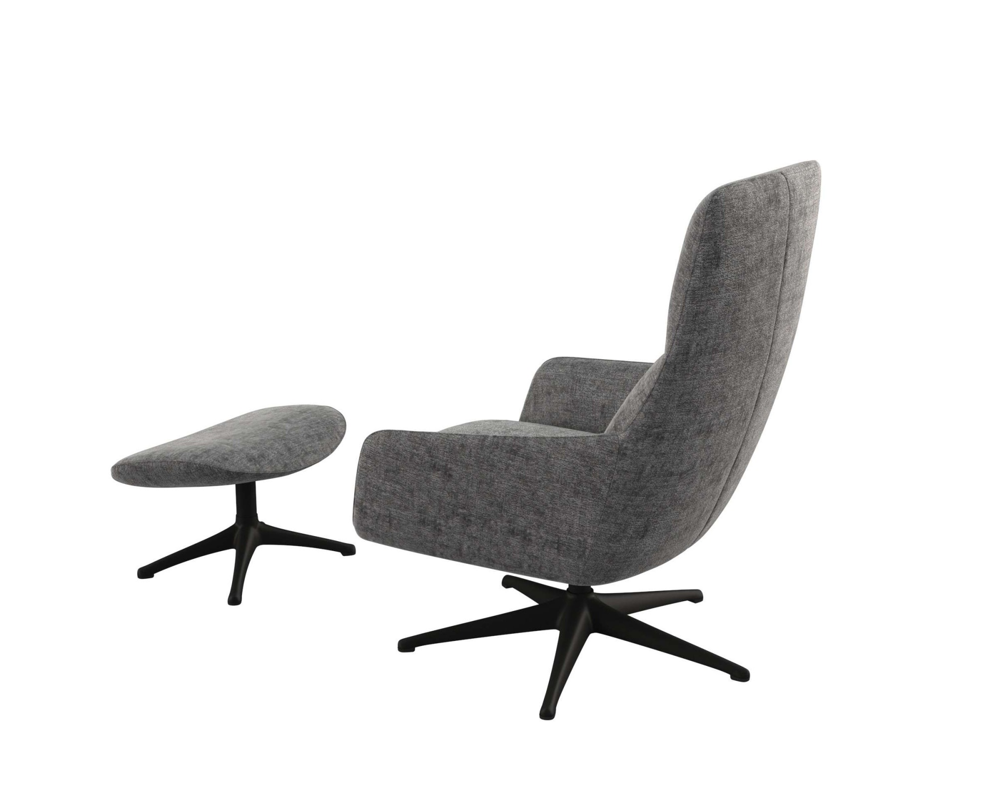 FLEXLUX Drehsessel »Marinella, OTTOs Choice, Relaxsessel, Entspannung mit Premium-Komfort«, Liegefunktion, drehbar, Fuß schwarz