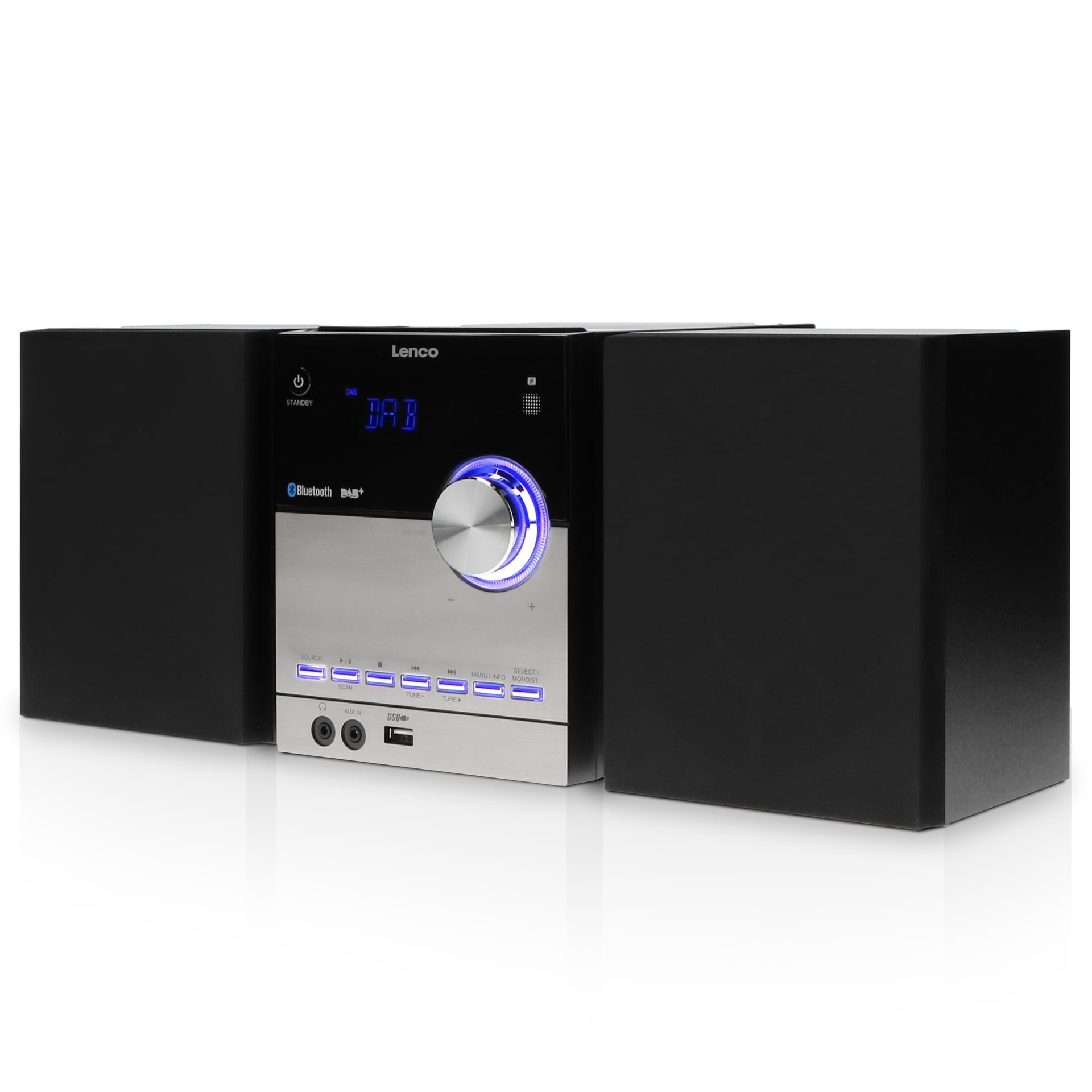 Lenco Microanlage »MC-150 Micro Stereoanlage mit DAB+, FM, CD, BT, USB«, (Bluetooth Digitalradio (DAB+) 10 W)