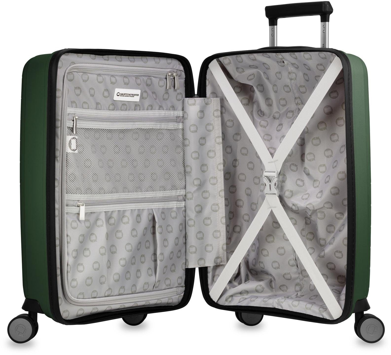 Hauptstadtkoffer Hartschalen-Trolley »TXL, 55 cm, dunkelgrün«, 4 Rollen,  mit separatem Laptopfach bei ♕