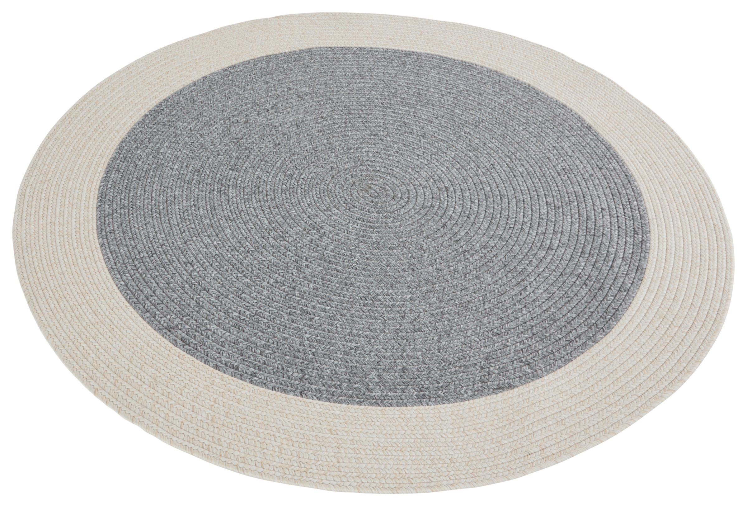 HANSE Home Teppich »Trenzado« rund 10 mm Höhe In- & Outdoor, Handmade-Look, Gewebt, Wetterfest, Balkon, Wohnzimmer