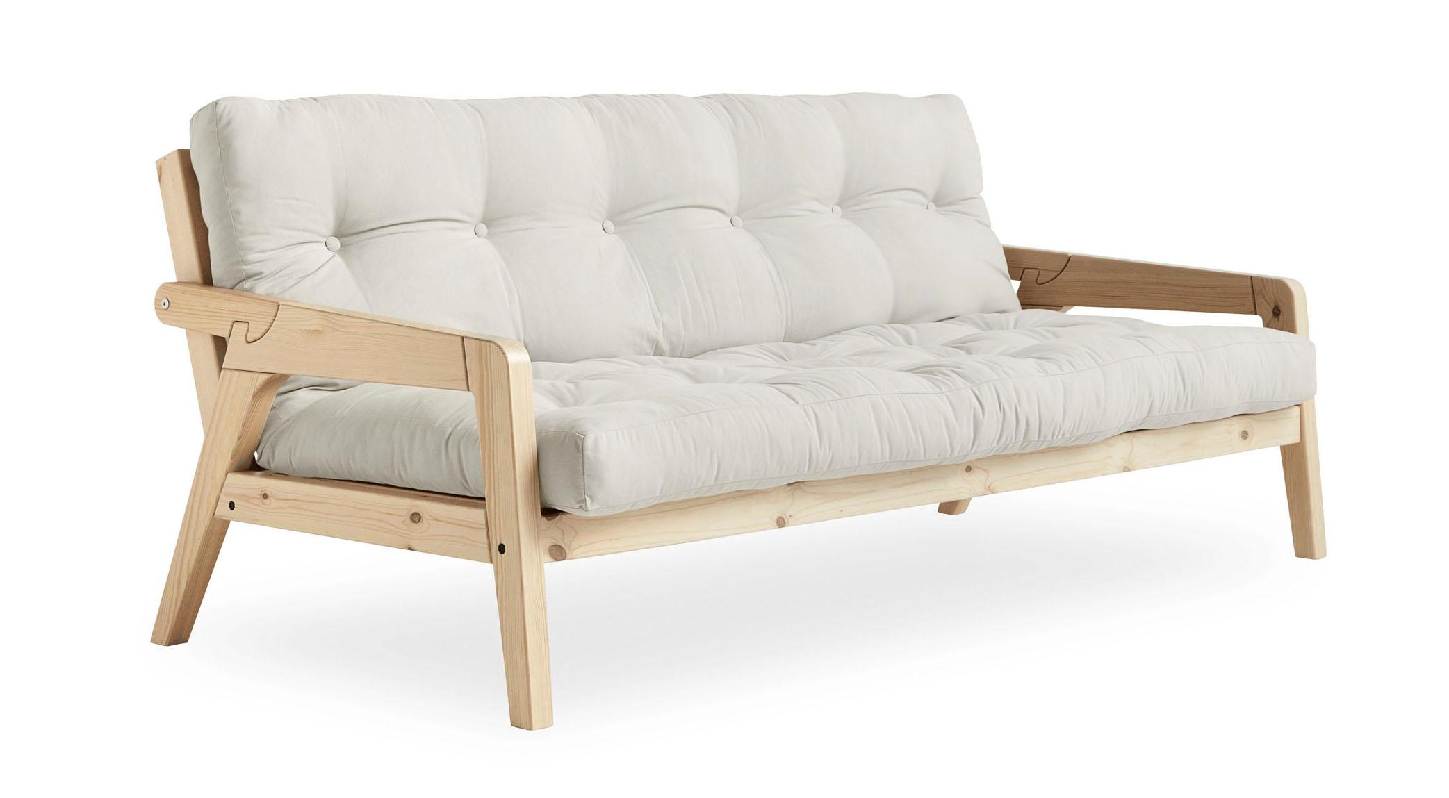 Karup Design Schlafsofa, Mit Holzstruktur, inkl. Futonmatratze, Liegefläche 130x190 cm