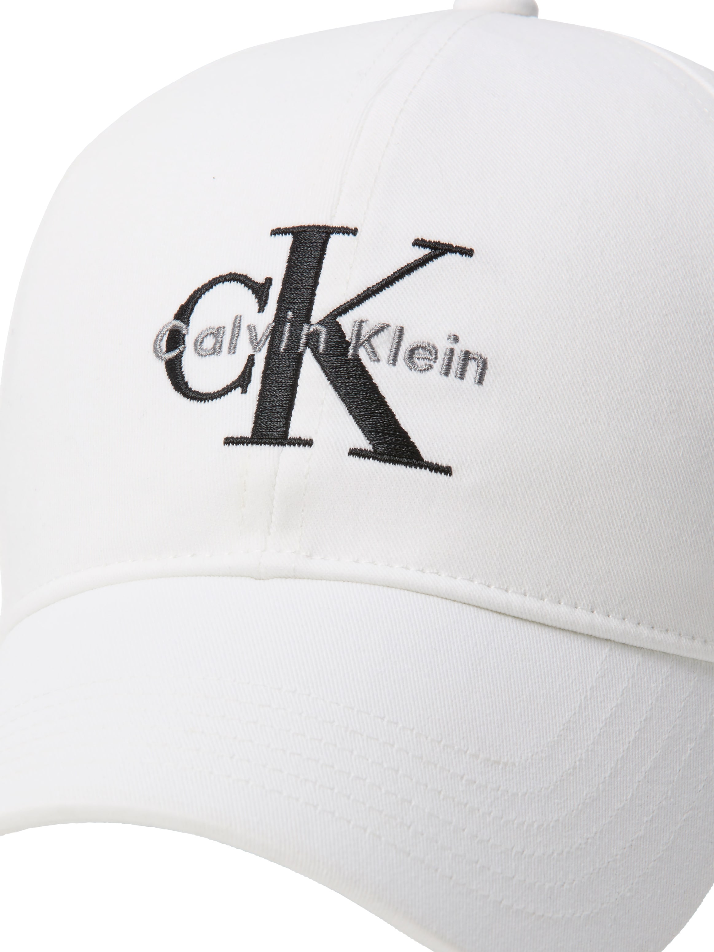 Calvin Klein Jeans Baseball Cap »MONOLOGO EMBROIDERY BASEBALL HAT« Mit festem Schirm