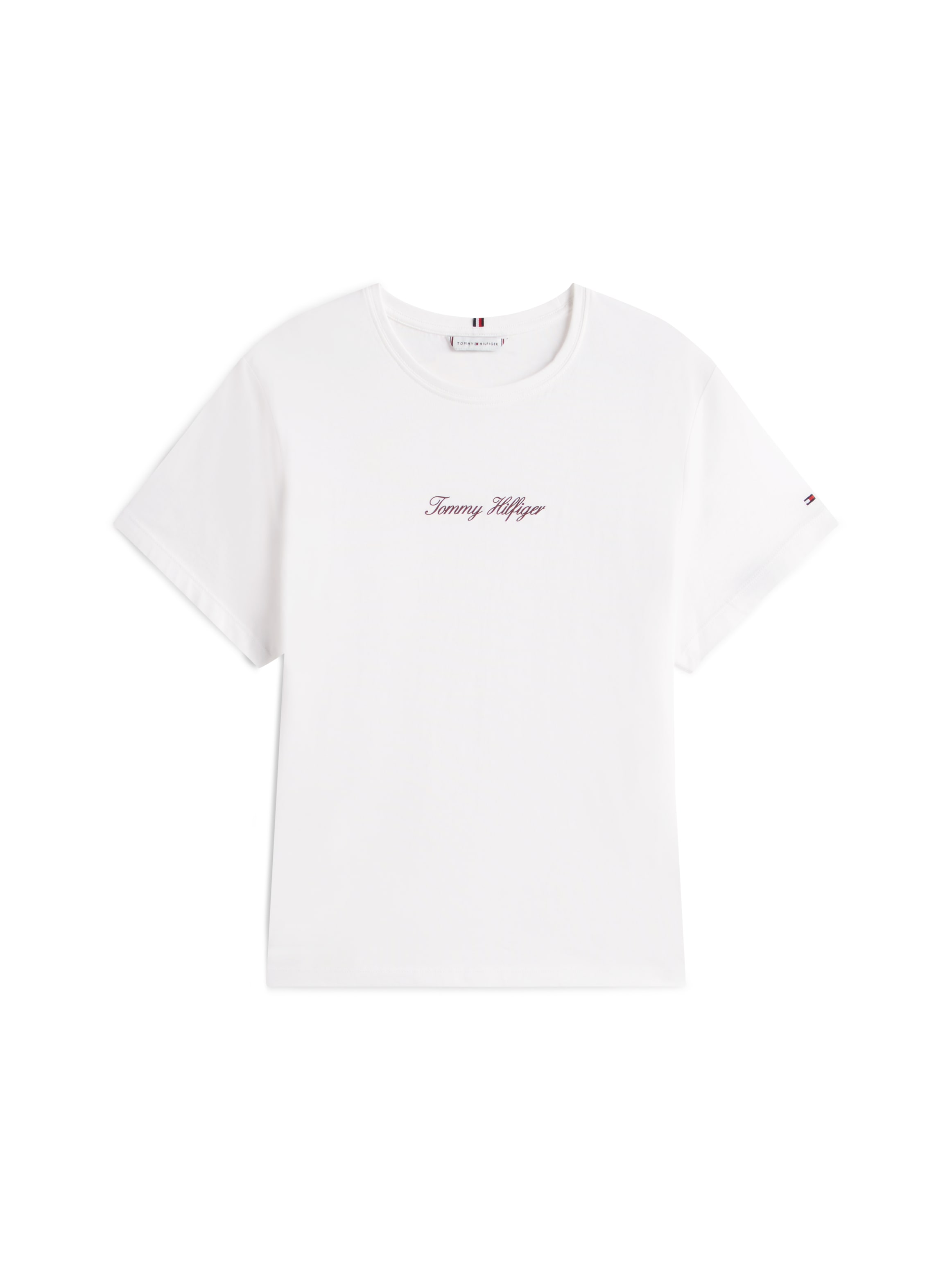 Tommy Hilfiger Curve Kurzarmshirt »CRV CLASSIC SCRIPT REG SS TEE« in großen Größen