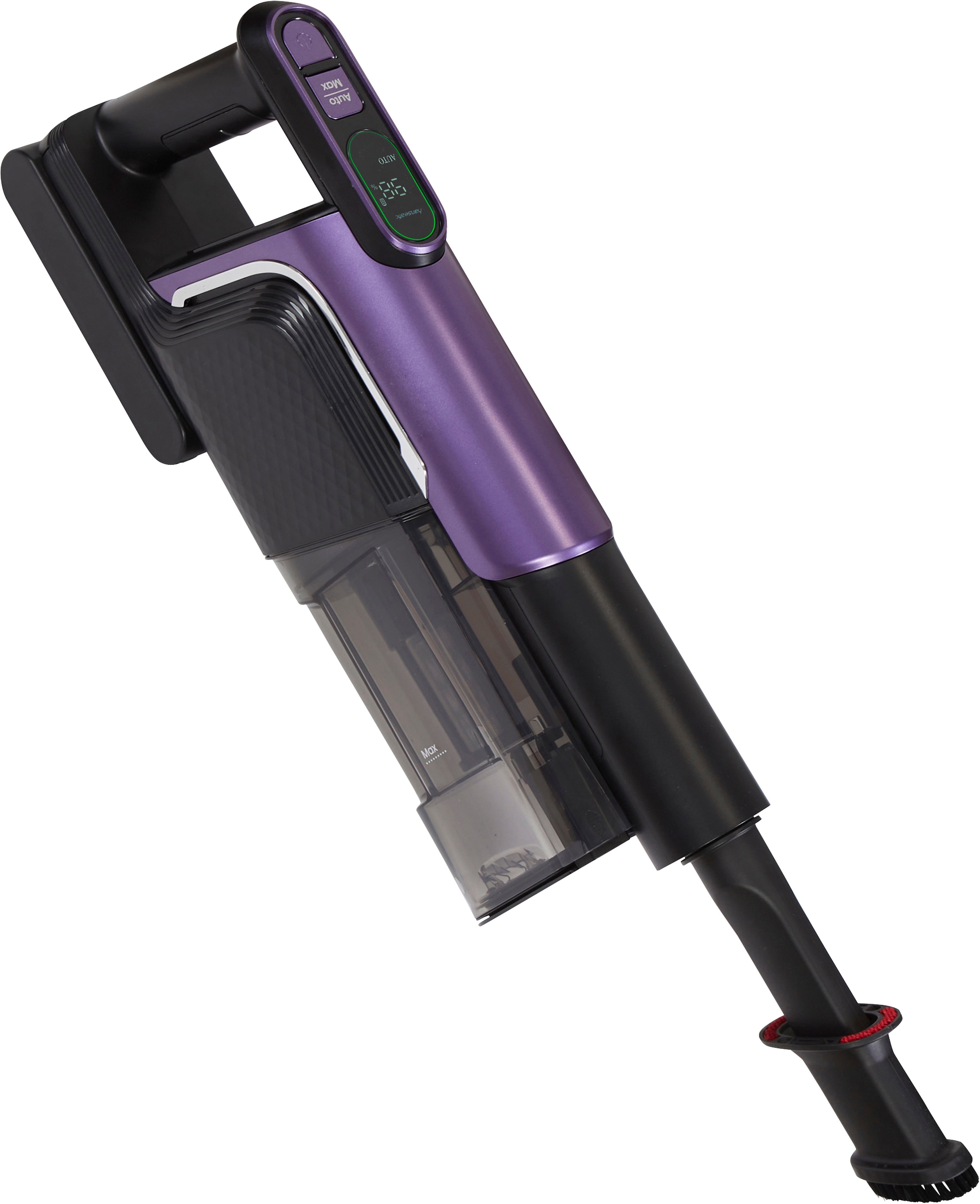 Hanseatic Akku-Bodenstaubsauger »HVS330700VBCJ inkl. Turbobürste, Wandhalterung, 700 ml Staubkapazität« Beutelloser Zyklonstaubsauger mit HEPA-Filter