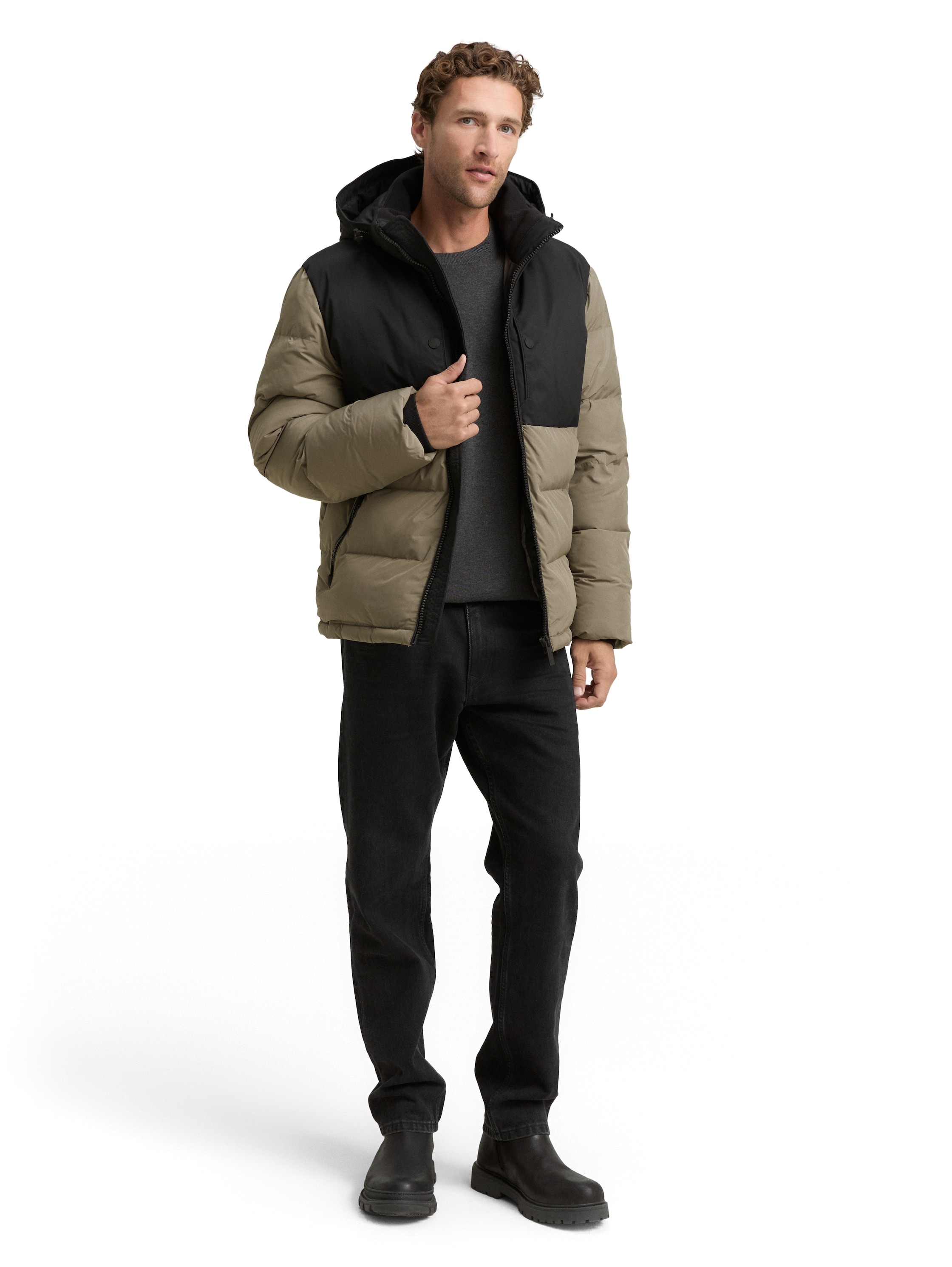 TOM TAILOR Steppjacke mit Kapuze mit Kapuze