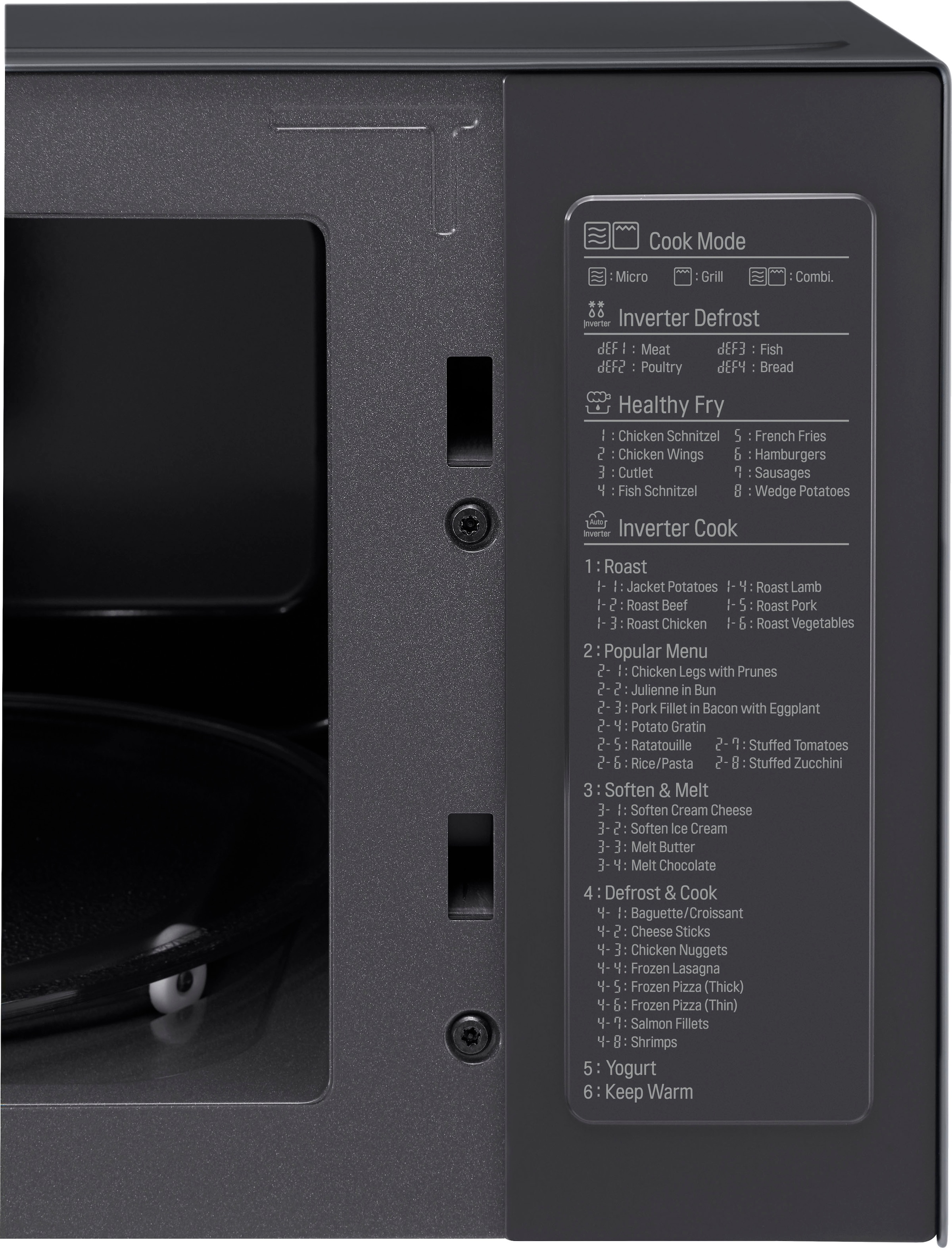 LG Inverter-Mikrowelle mit Quarz Grill, MH6535GIS