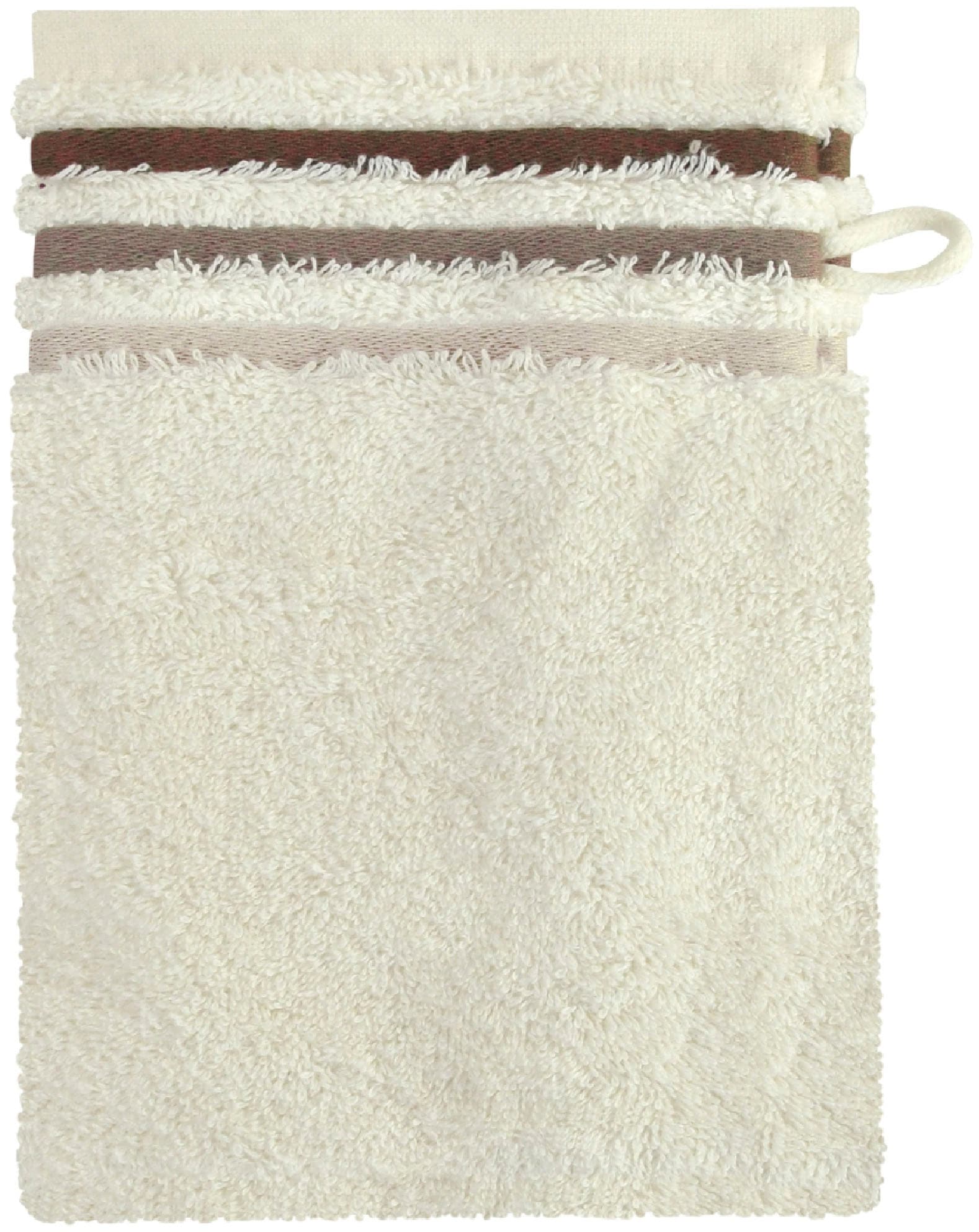 Schiesser Waschhandschuh »Skyline Color aus 100 % Baumwolle mit eleganter Streifenbordüre«, (5 St., 5 Waschhandschuhe (16x22 cm), MADE IN GREEN by OEKO-TEX®