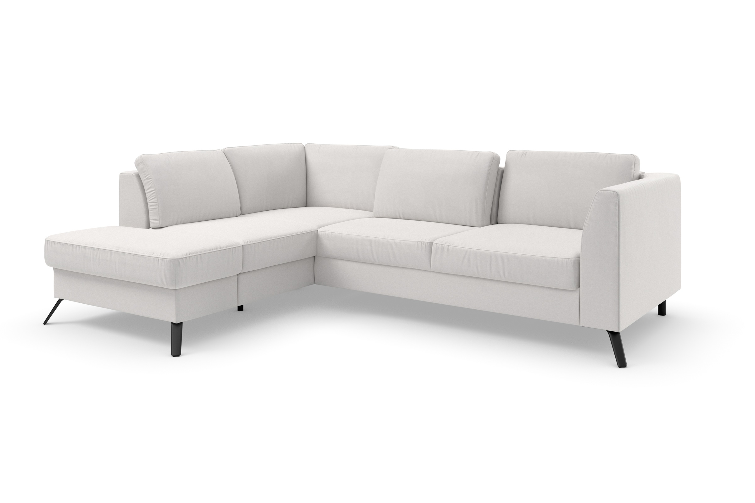 sit&more Ecksofa »Olsen L-Form«, inklusive Sitztiefenverstellung, wahlweise mit Bettfunktion, 15cm hoch