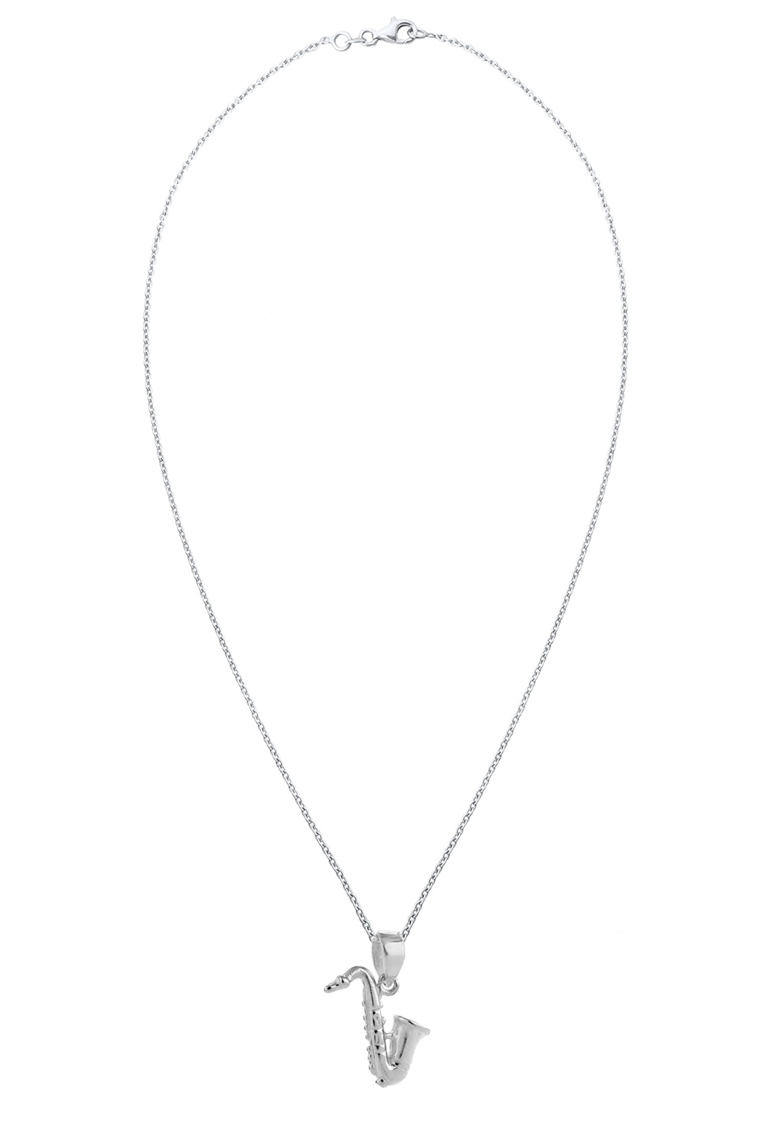 Nenalina Kette mit Anhänger »Halskette Saxophon Symbol Musik Instrument 925 Silber«