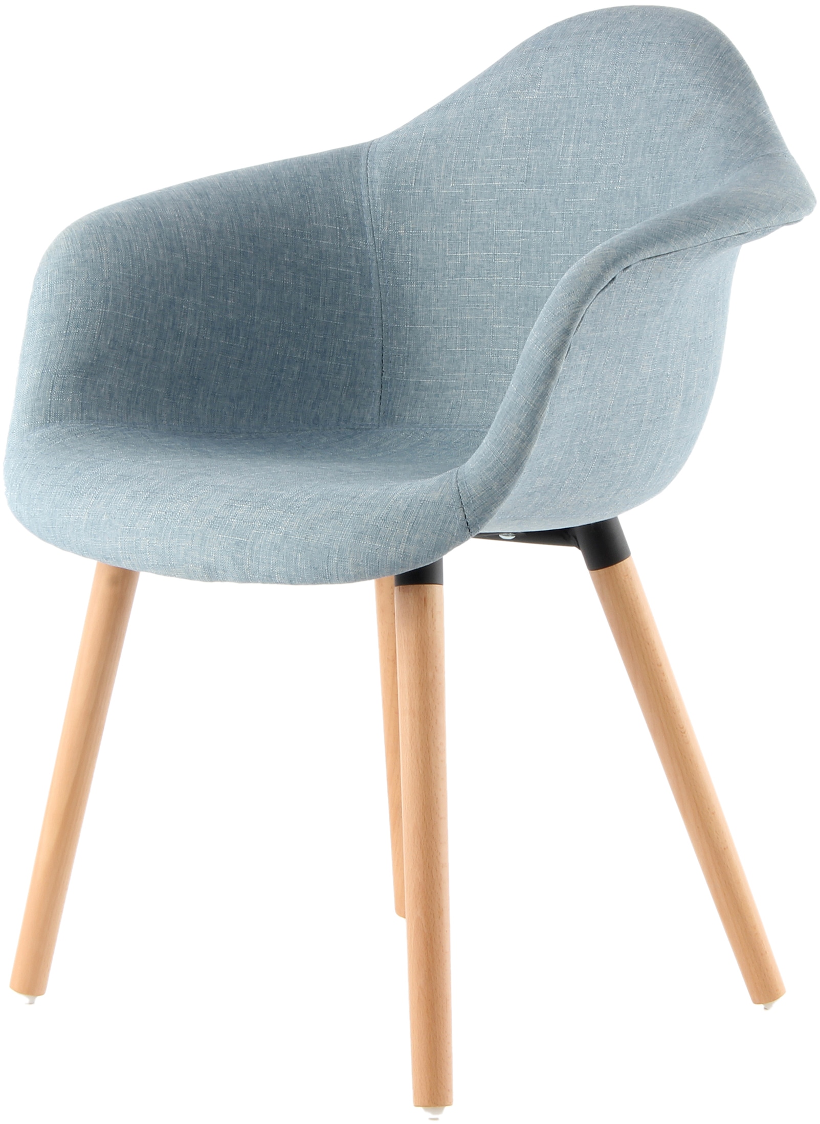 Kayoom Polsterstuhl »Stuhl Winston 325 2er-Set, weiche Sitzfläche aus Schaumstoff«, (Set), 2 St., attraktiv, Holzbeine, weiche Sitzfläche aus Schaumstoff