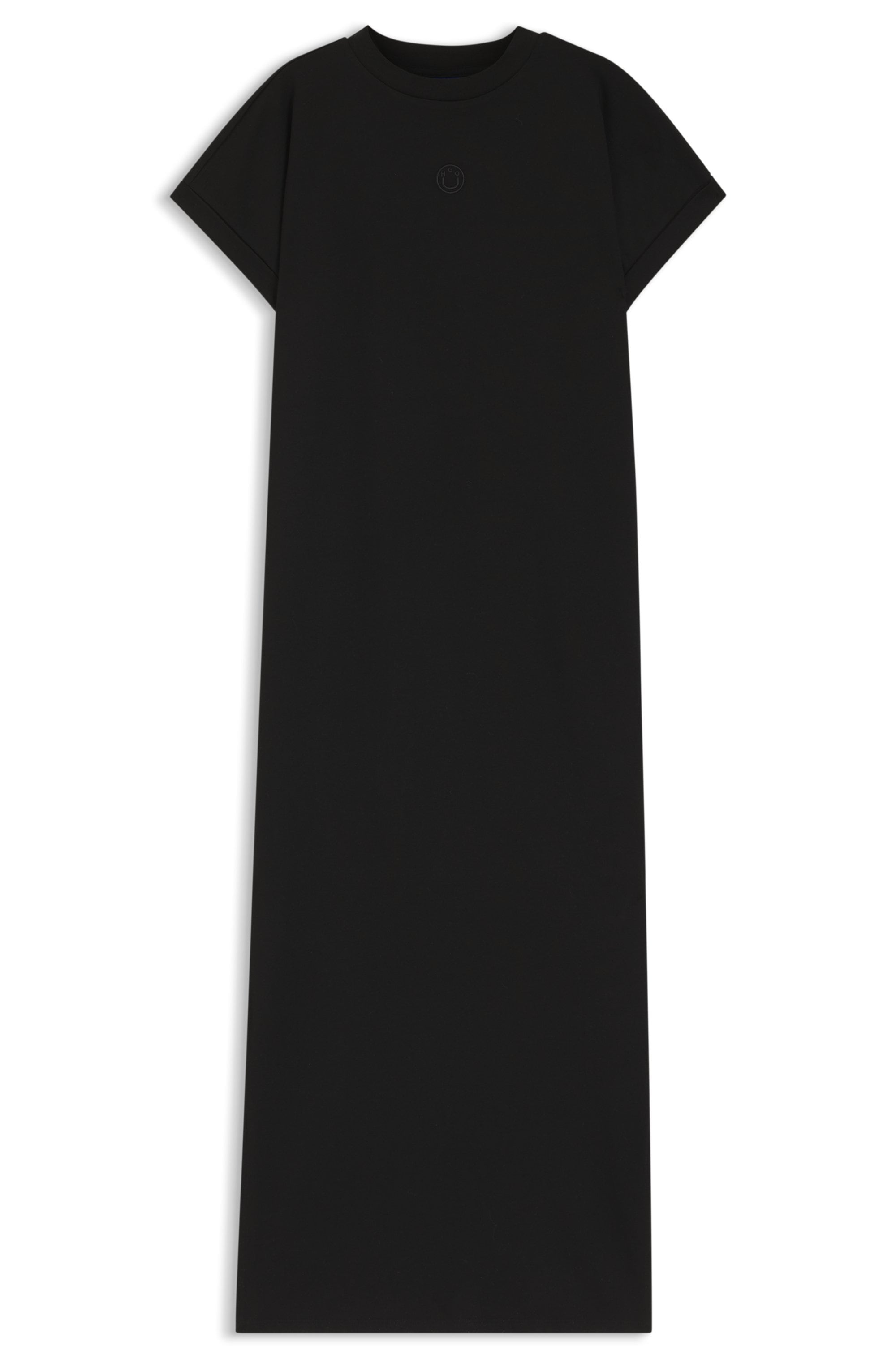 HUGO Blue Jerseykleid »Nalle« Oversized mit Schlitz, mit Logostickerei, Jersey