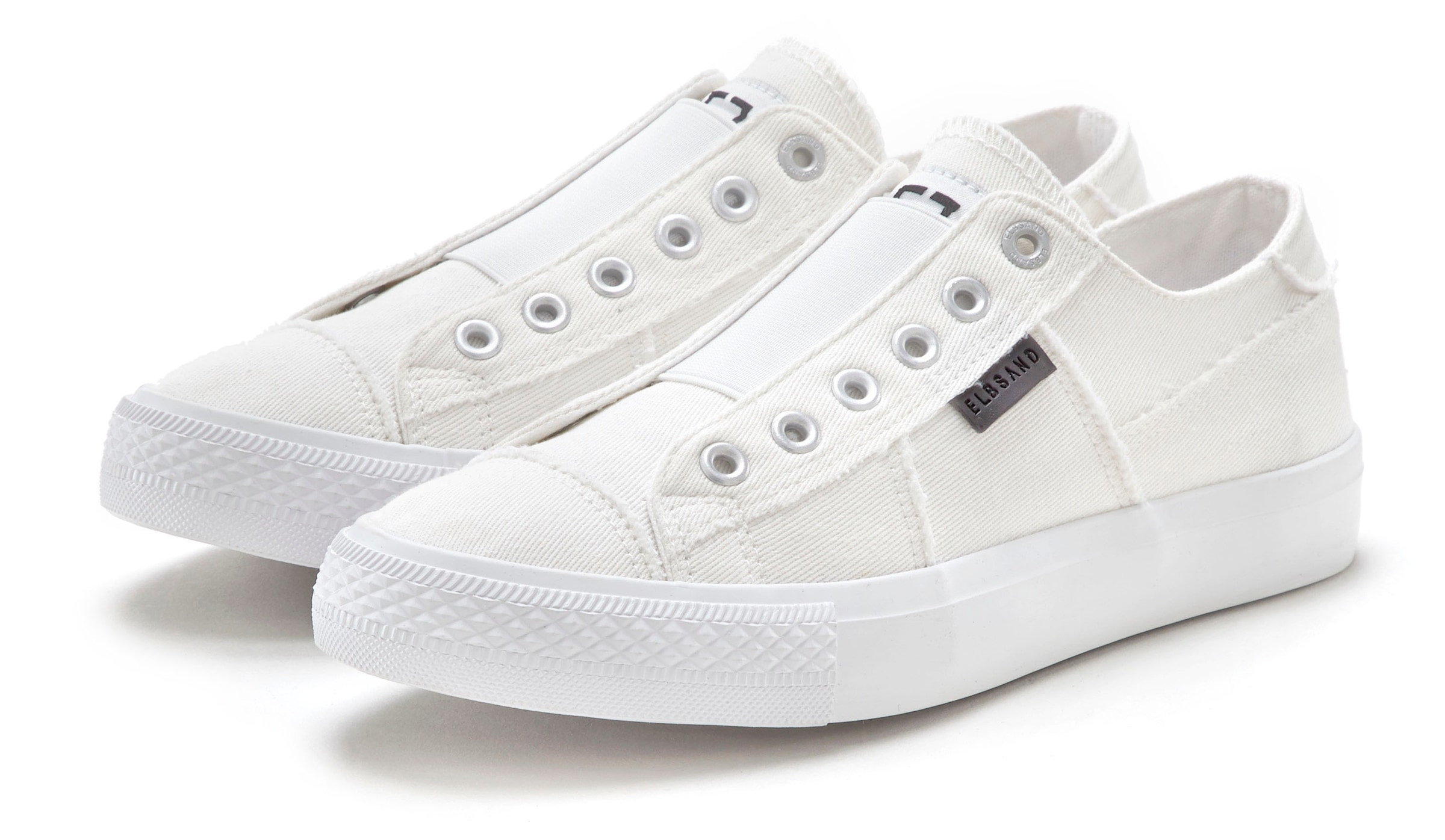 Elbsand Sneaker »Halbschuh, Slipper, Freizeitschuh,«, aus Textil zum Reinschlüpfen mit elastischem Einsatz