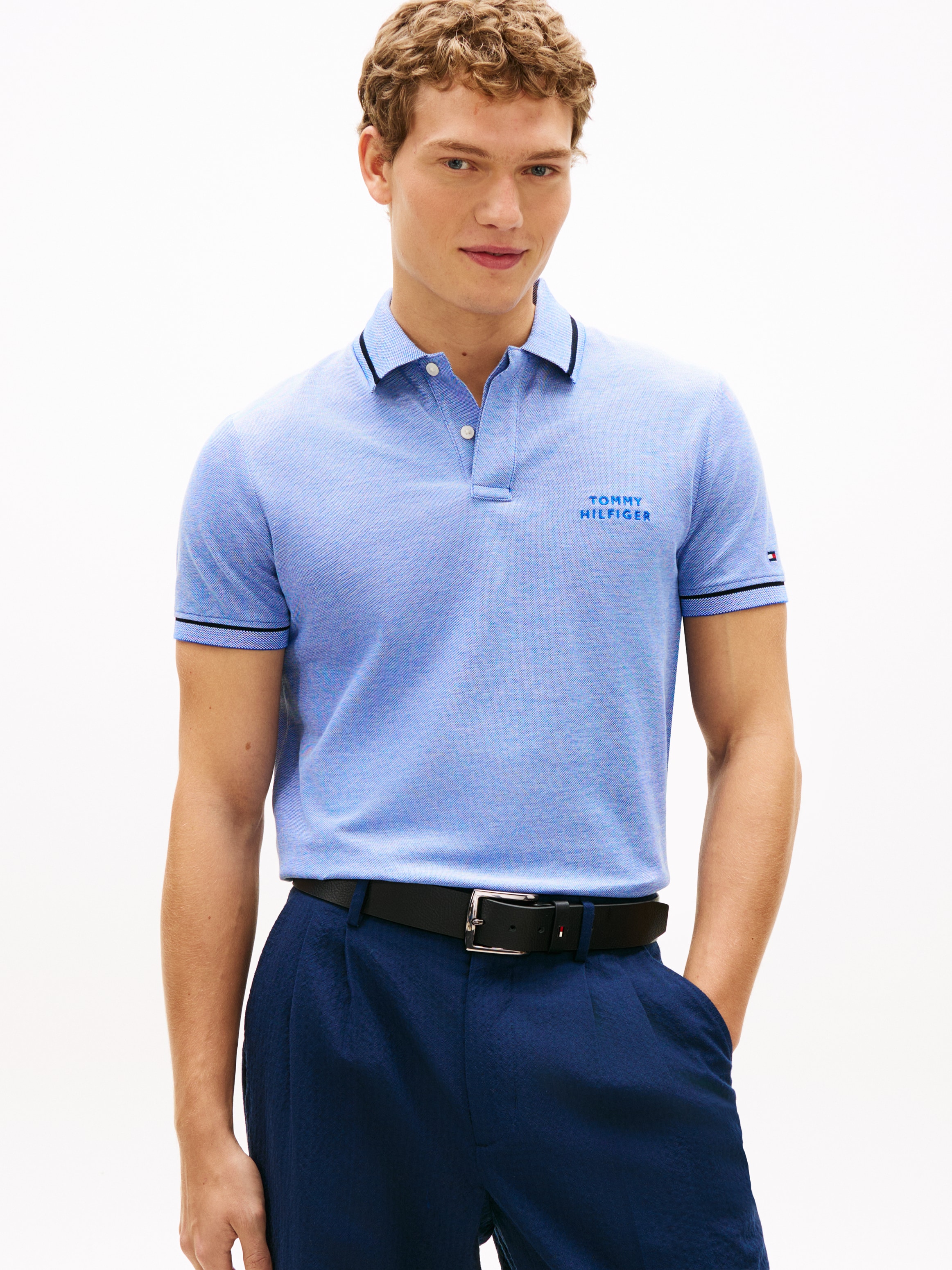 Tommy Hilfiger Poloshirt »OXFORD TWO TONE REGULAR PLACKET« Regular fit mit Polokragen