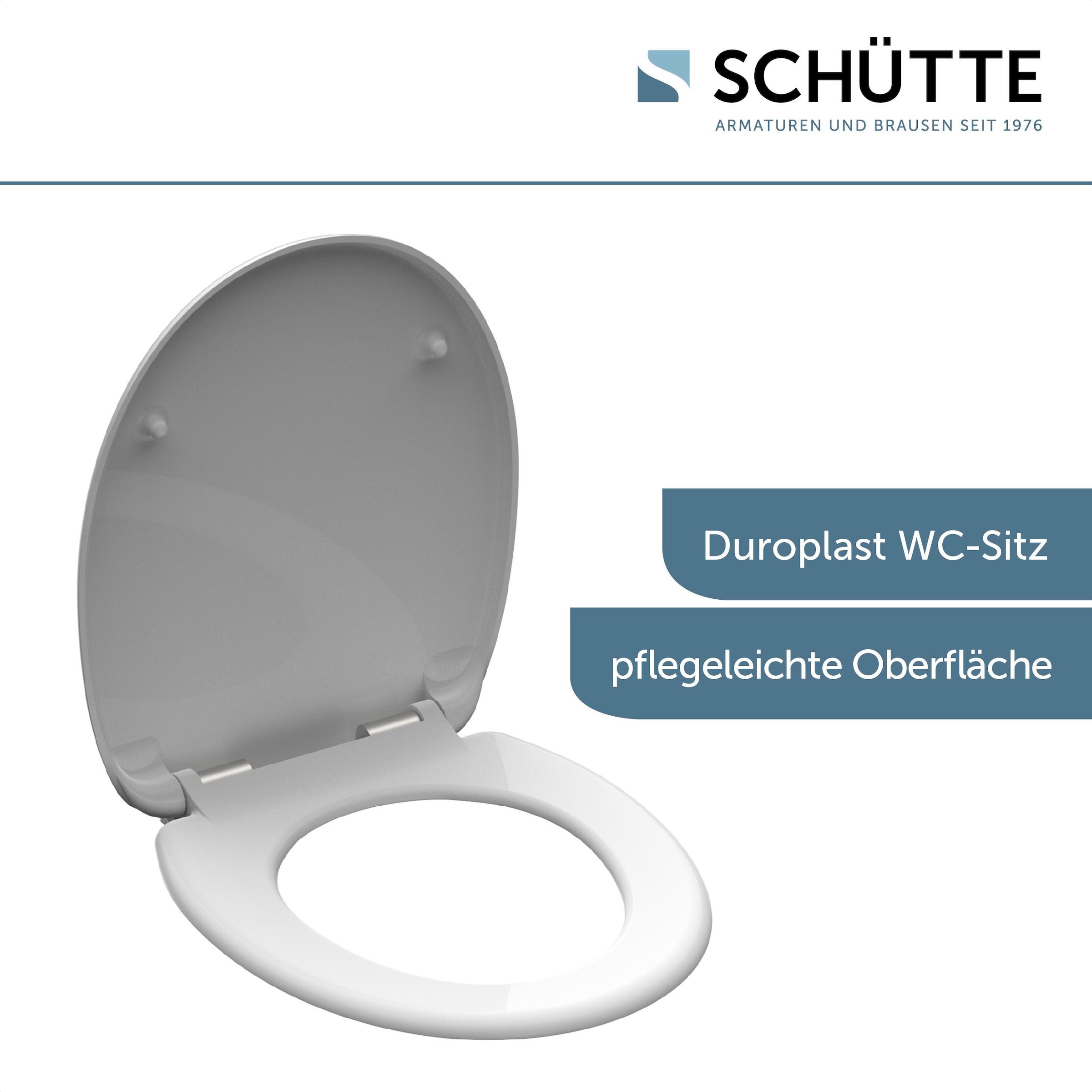 WC-Sitz SLIM WHITE • Duroplast • Mit Absenkautomatik • SCHÜTTE