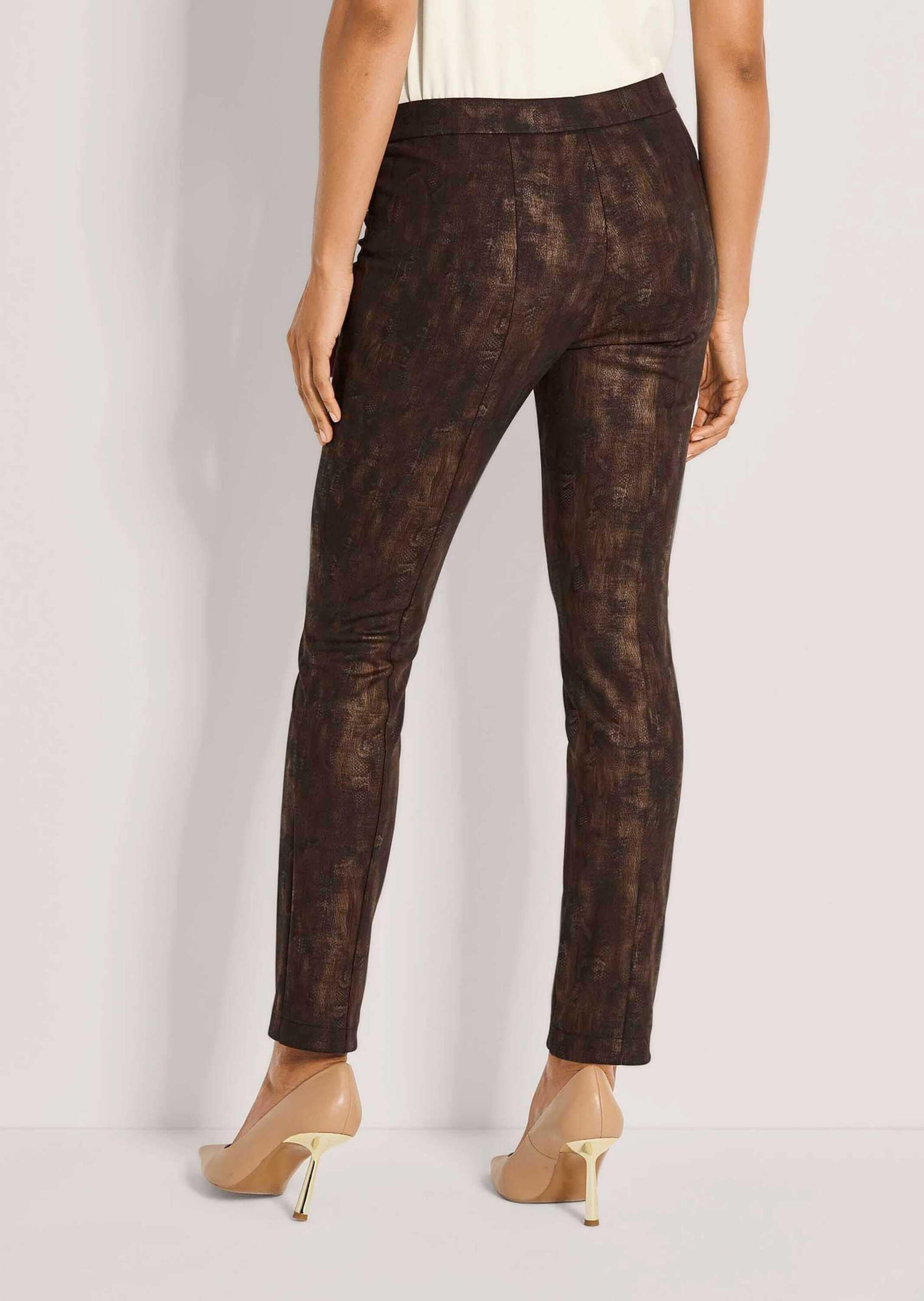 MADELEINE Jerseyhose »Hose Schmale Hose mit Animal-Print«