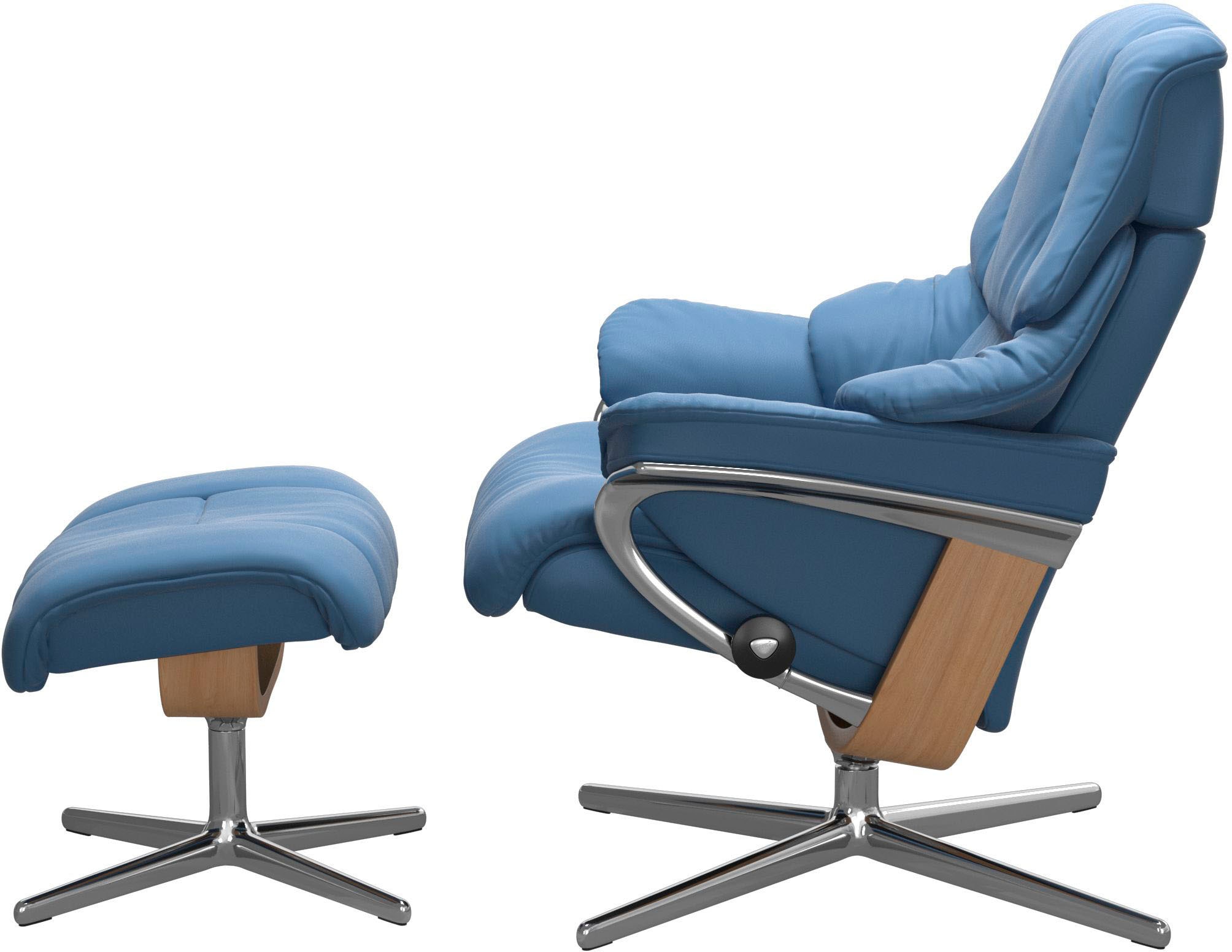 Stressless® Relaxsessel »Reno« mit Cross Base, Größe S, M & L, Holzakzent Eiche