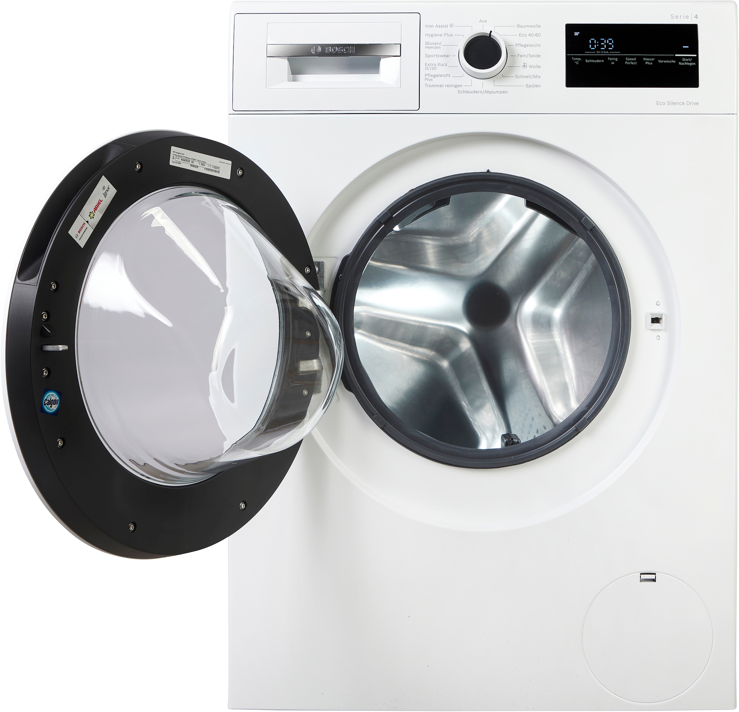 BOSCH Waschmaschine Serie 4 »WAN28226« 9 kg 1400 U/min Bis zu 50% weniger Knitterfalten dank Iron Assist und EEK A