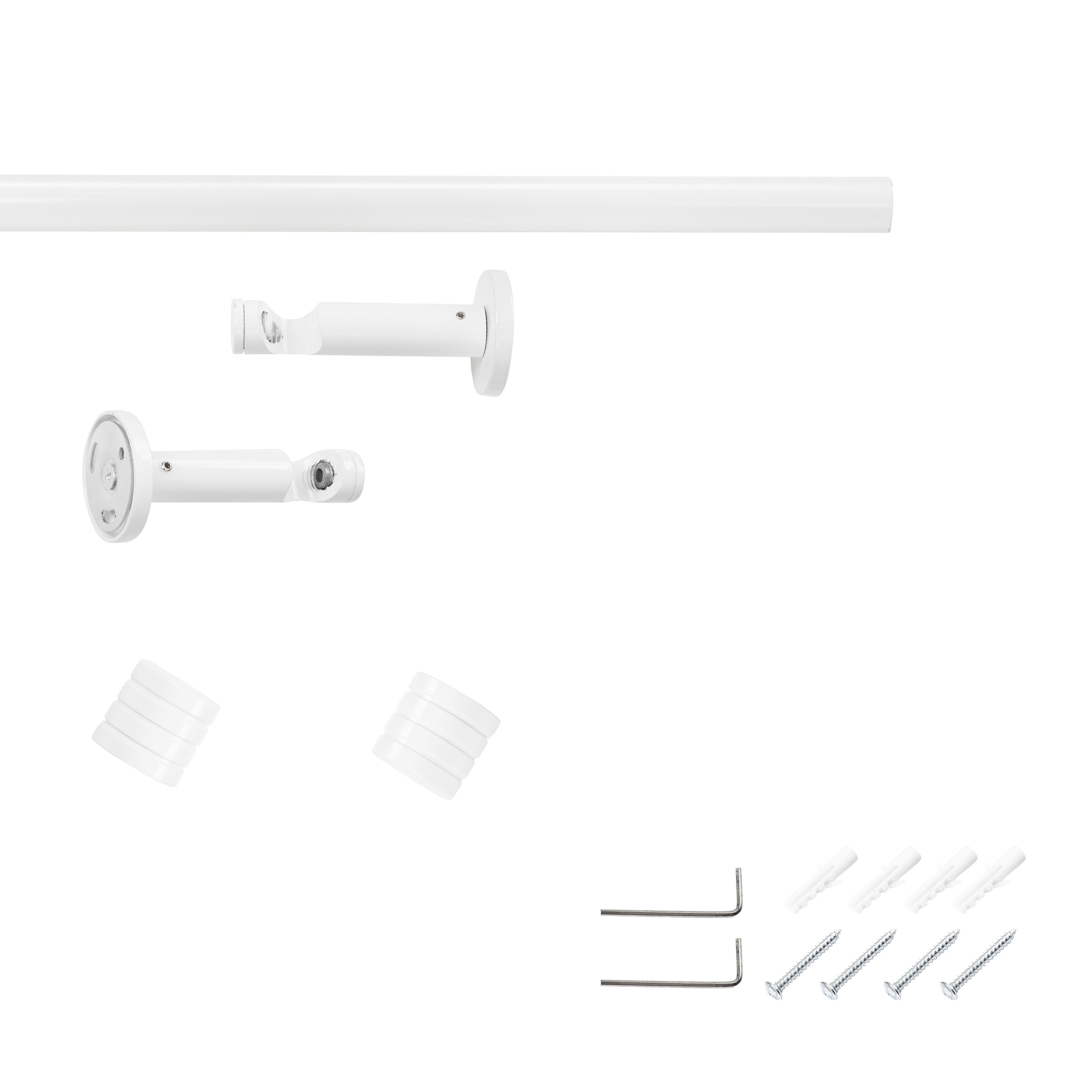 SN DECO GROUP Gardinenstange »Gardinenstange Lille Ø 19 mm, 1-läufig, Fixmaß, verschraubt« Ø 19 mm Fixmaß;kürzbar