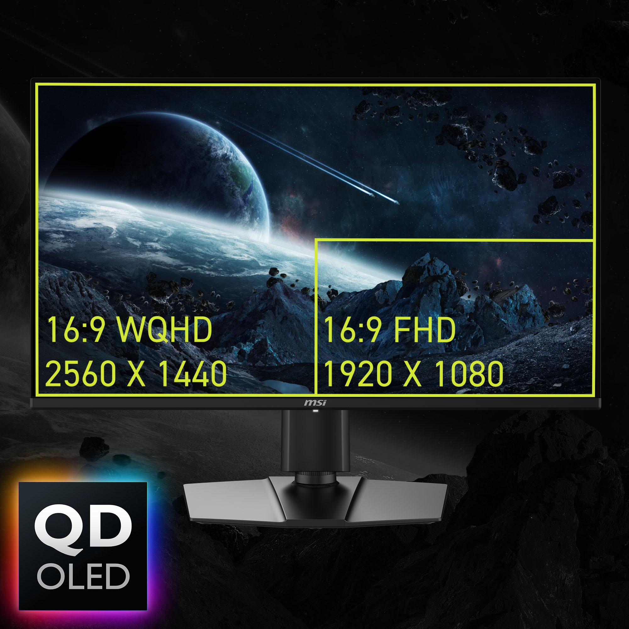 MSI OLED-Monitor »MAG 274QP QD-OLED X24« 67,3 cm/27 ″  2560 x 1440 px WQHD 0,03 Reaktionszeit 240 Hz neig-, schwenk-, höhenverstellbar, Pivot