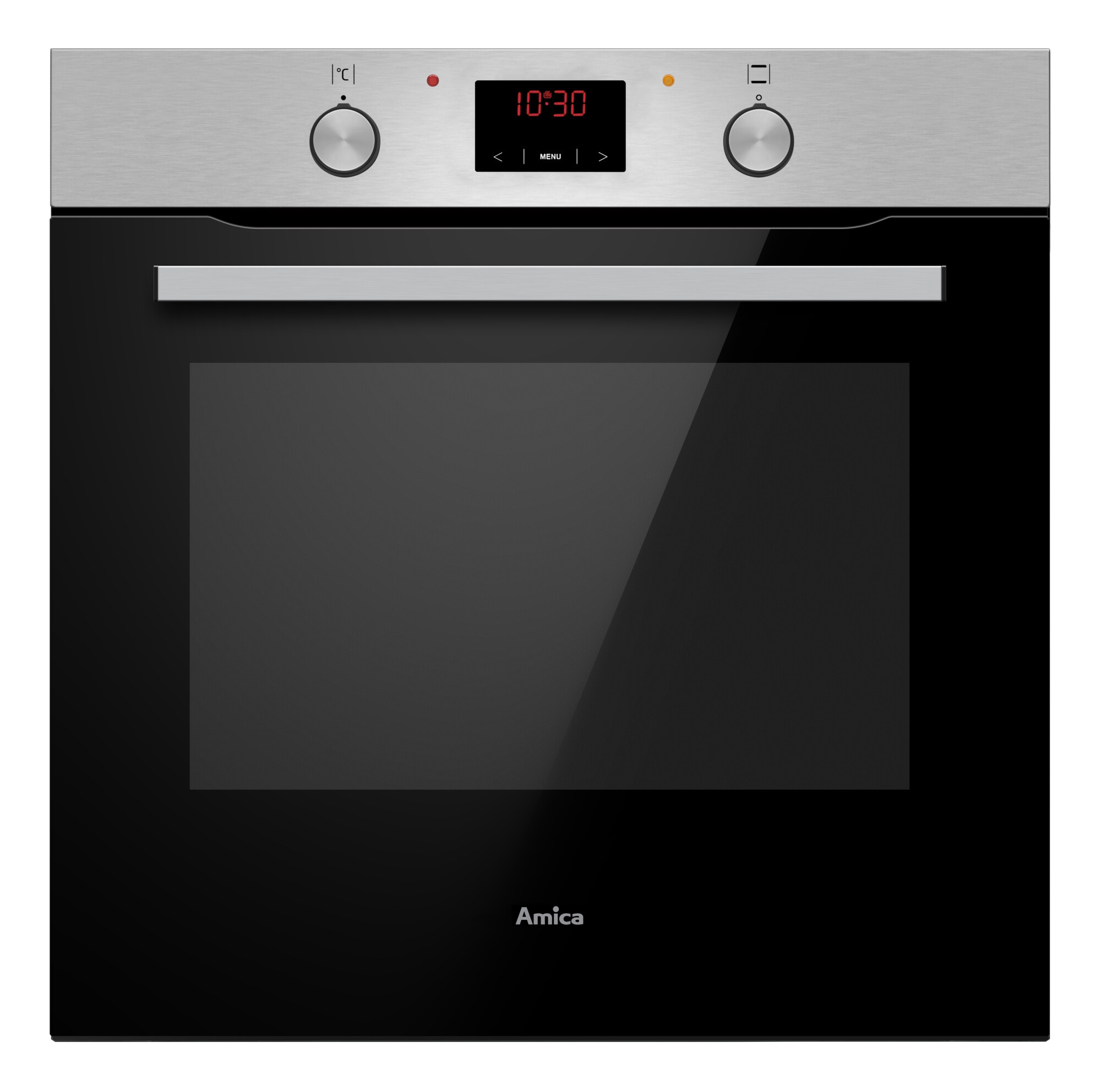 Amica Einbaubackofen ABE 9430 E »ABE 9430 E« mit Teleskopauszug nachrüstbar mit Steam Clean Großer Garraum, klare Sicht und einfache Reinigung für ruhiges Backen