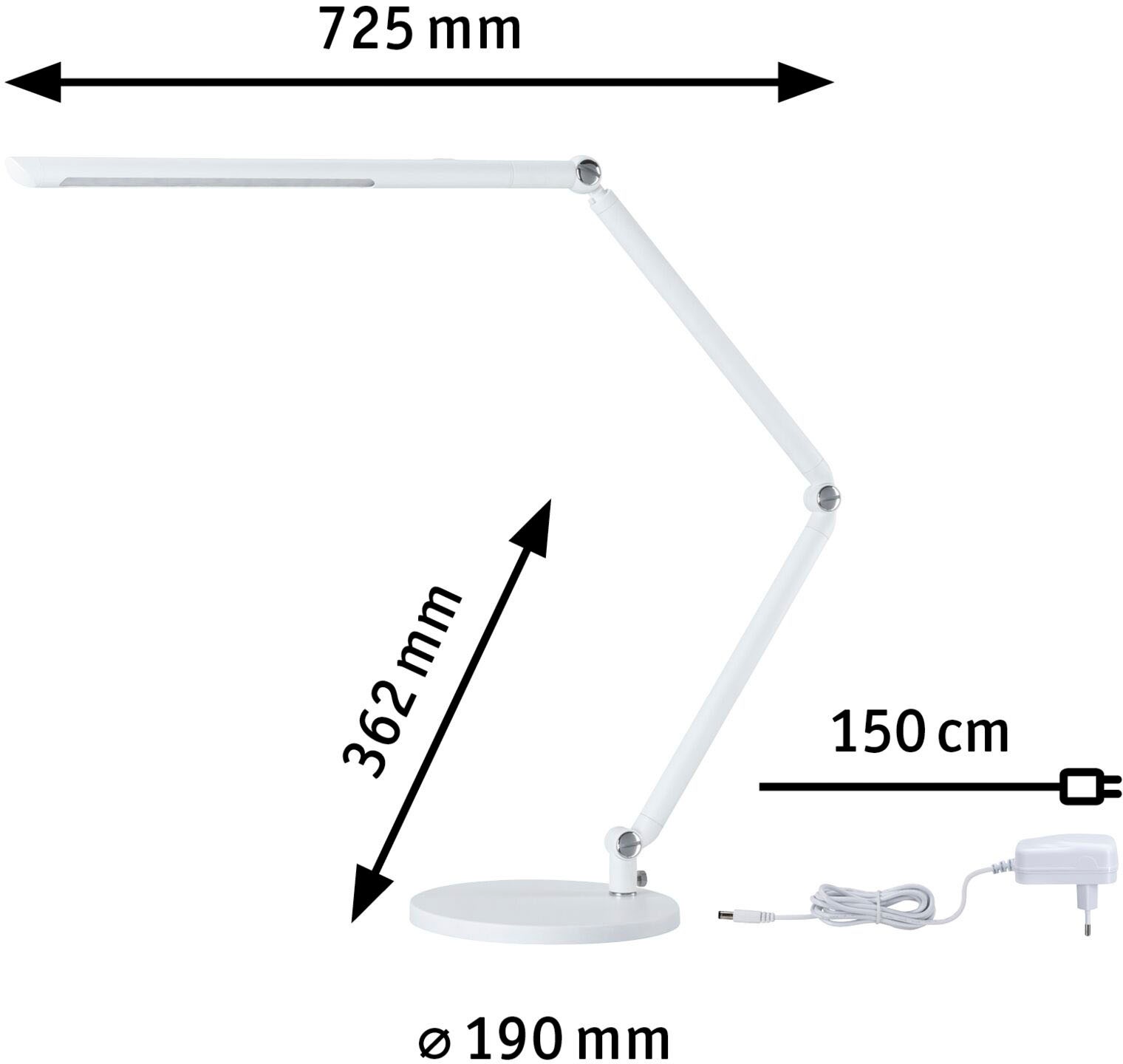 Paulmann LED Schreibtischlampe »FlexBar«, LED Modul fest integriert, dimmbar