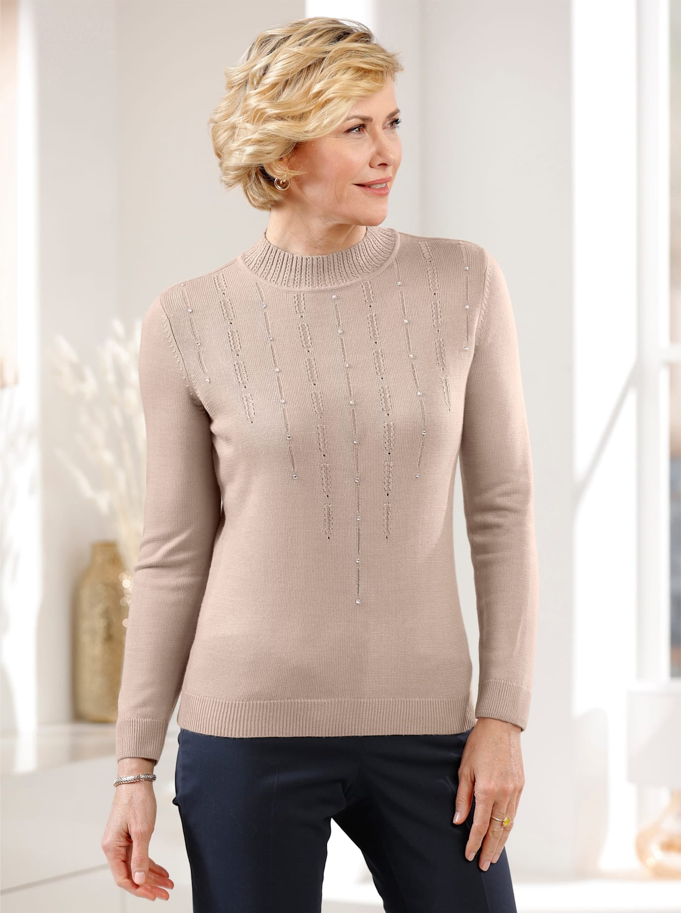 Stehkragenpullover »Pullover«