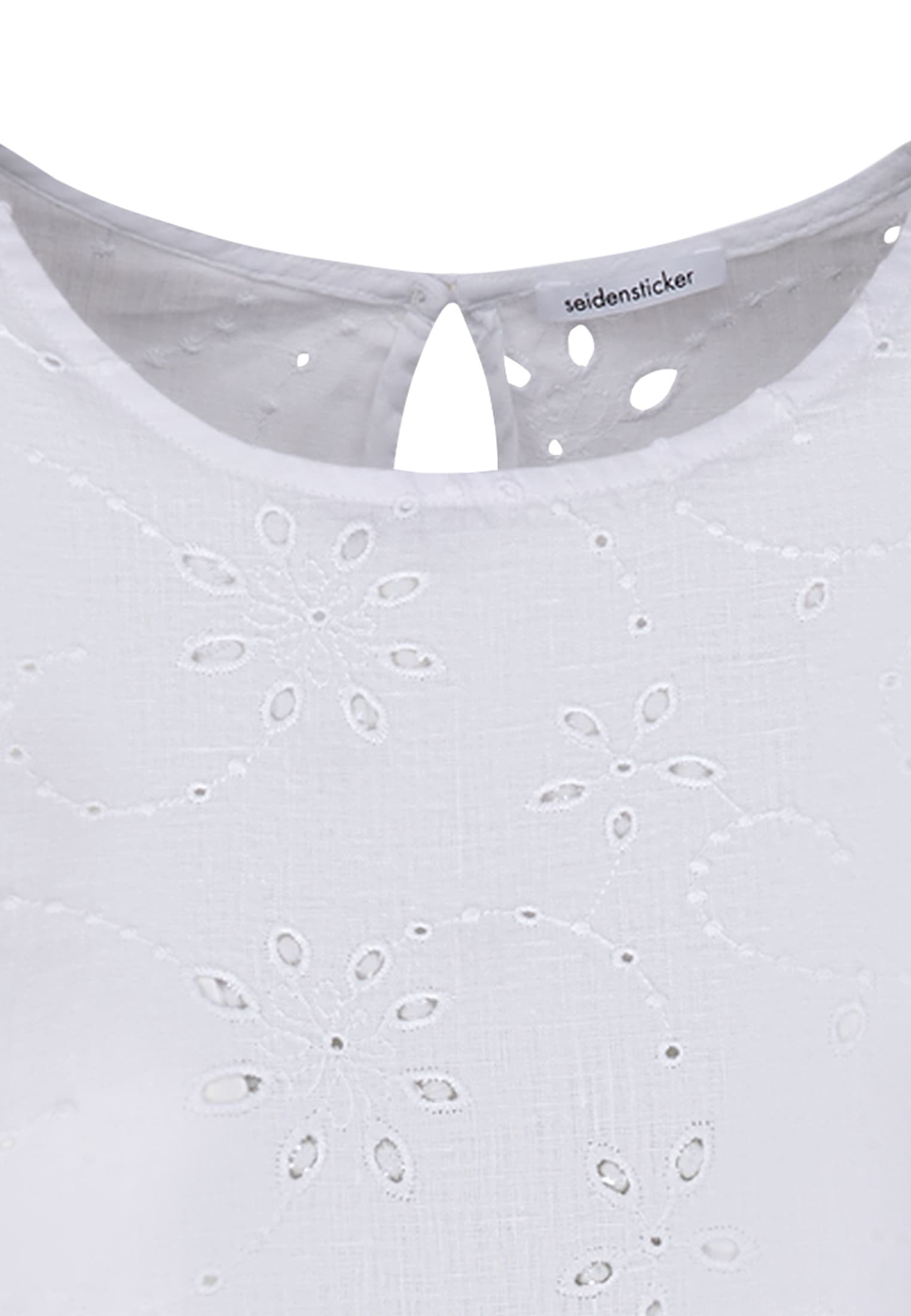 seidensticker Shirtbluse »Schwarze Rose« 1/2 Rundhals Stickerei