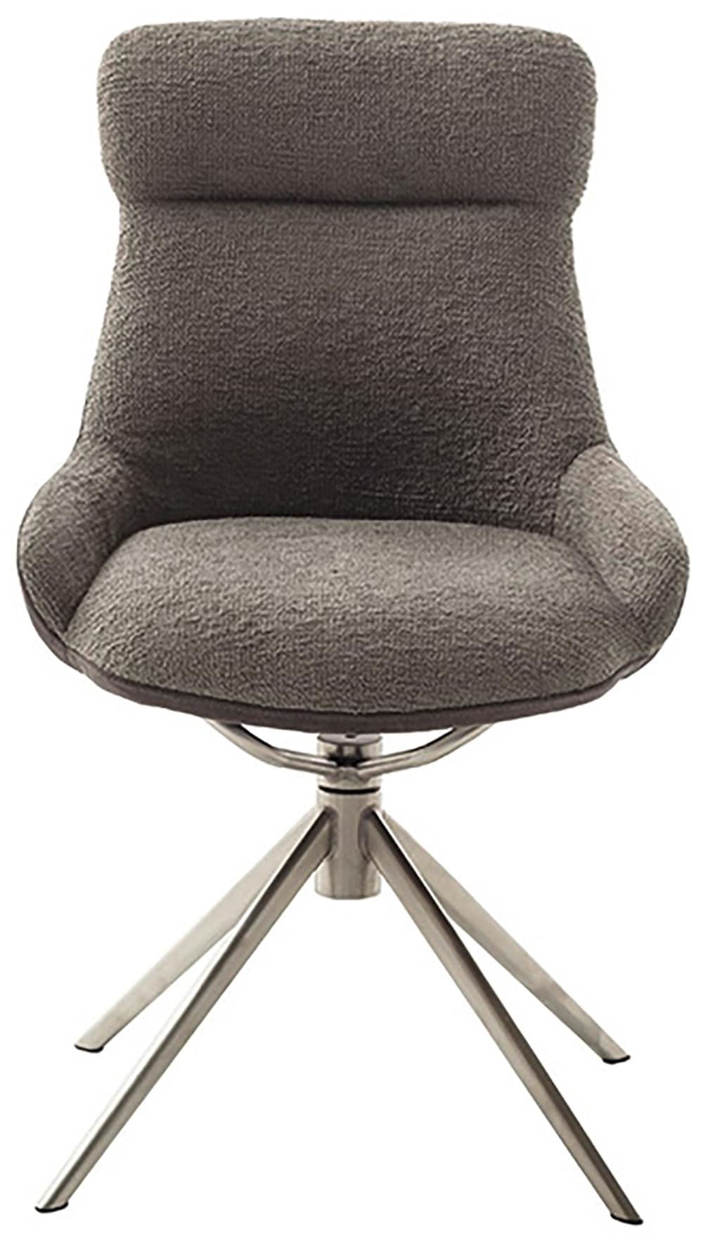 MCA furniture Esszimmerstuhl, Feingewebe, (2er-Set), drehbar 360°, Dreh- & Schwingfunktion, Sitzhöhe ca. 50 cm