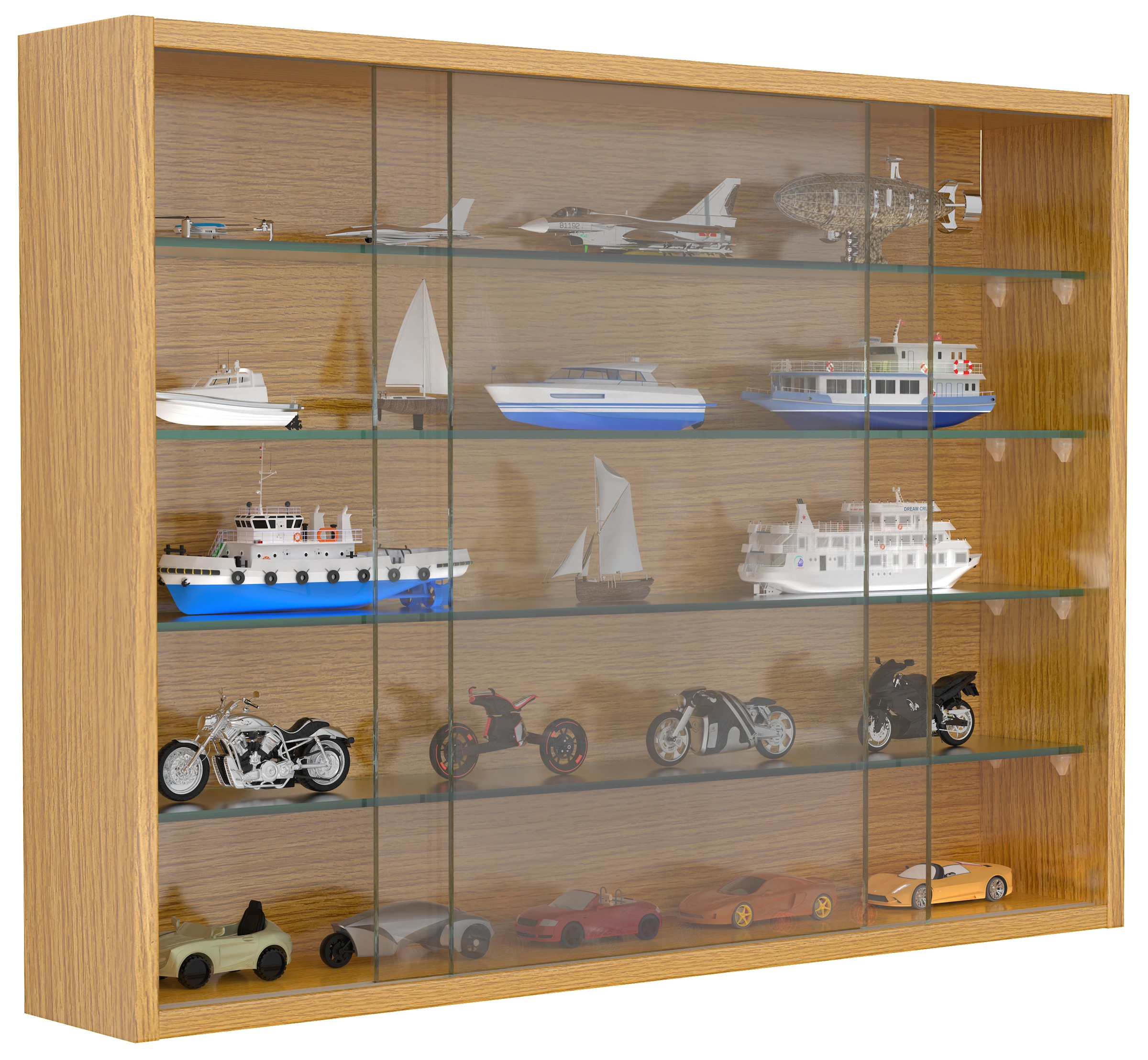 VCM Wandregal »Hängevitrine Wandvitrine Sammel Deko Drivalo L« 1 Stk. tlg.