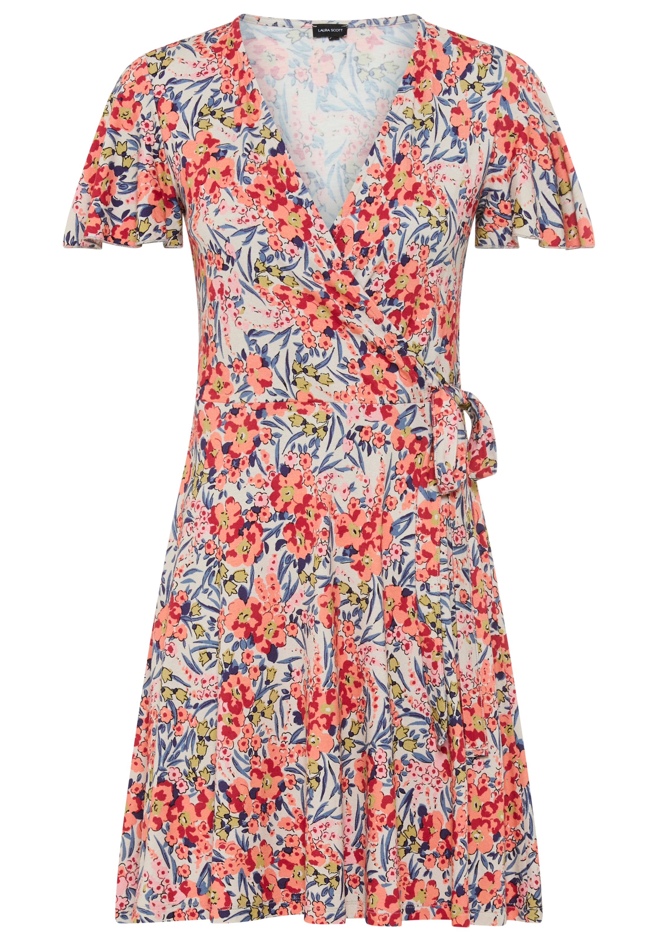 Laura Scott Sommerkleid femininer Stil, für warme Tage, aus Single Jersey, Kurzarm