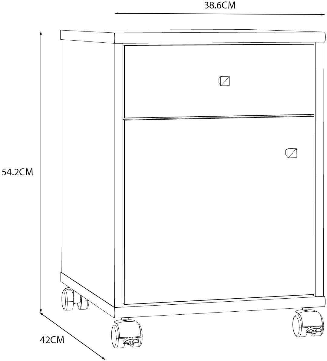 FORTE Rollcontainer »Tempra«